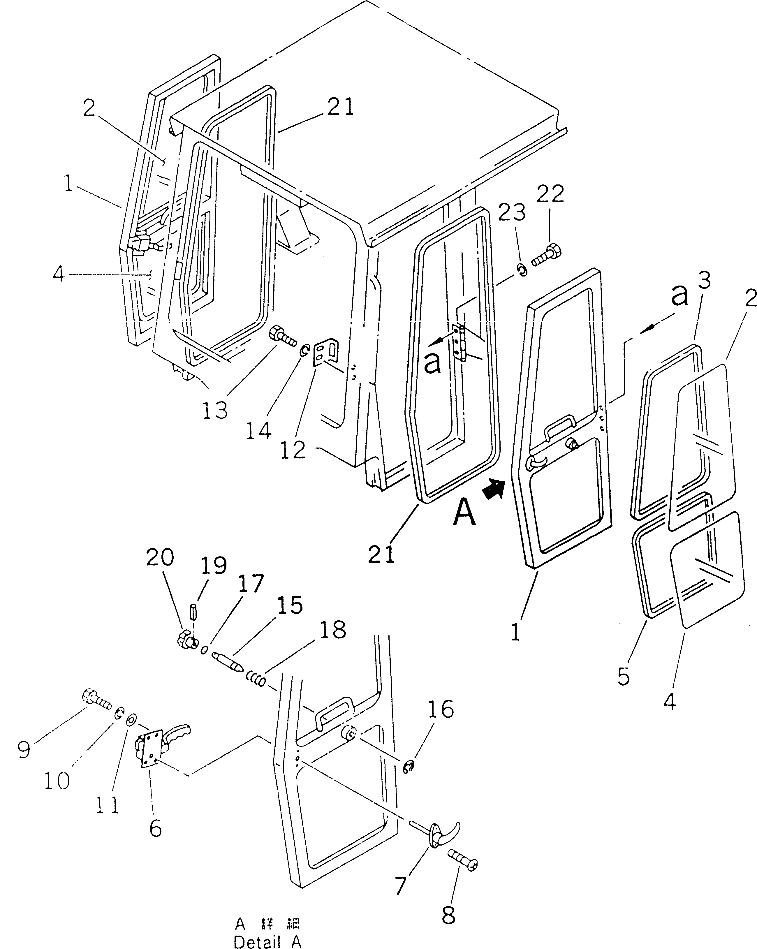GLASS,SIDE 142-911-2240 KOMATSU
