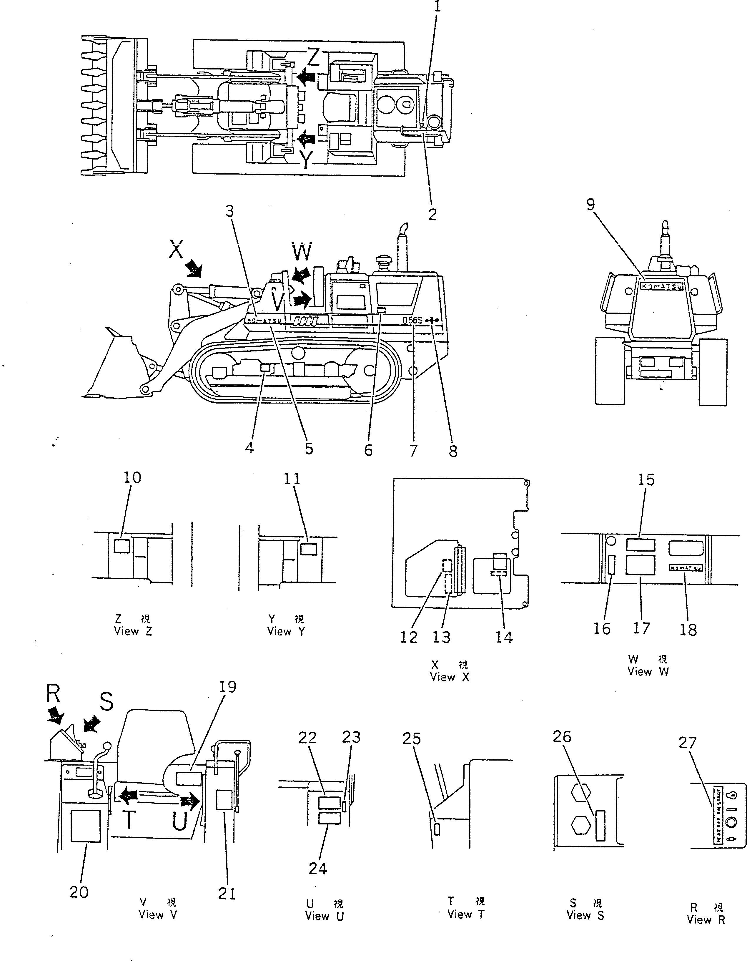 PLATE¤ INSTRUCTION,RADIATOR 09650-00102 KOMATSU