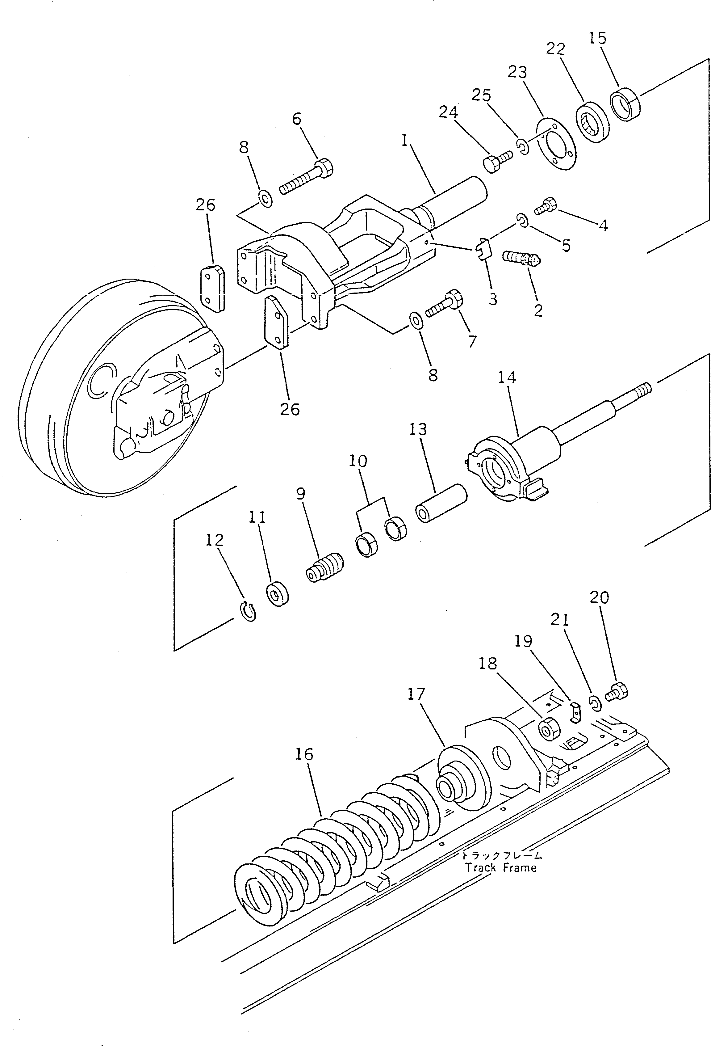YOKE ASS'Y,L.H. 142-862-9150 KOMATSU