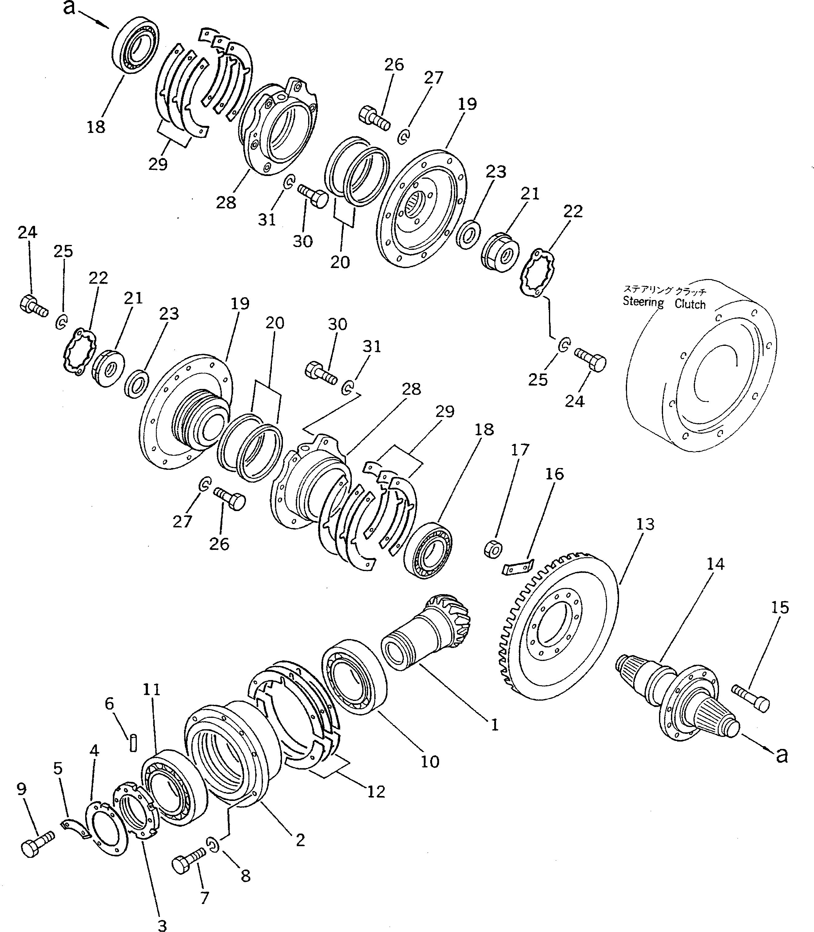SHAFT,PINION 145-21-42110 KOMATSU