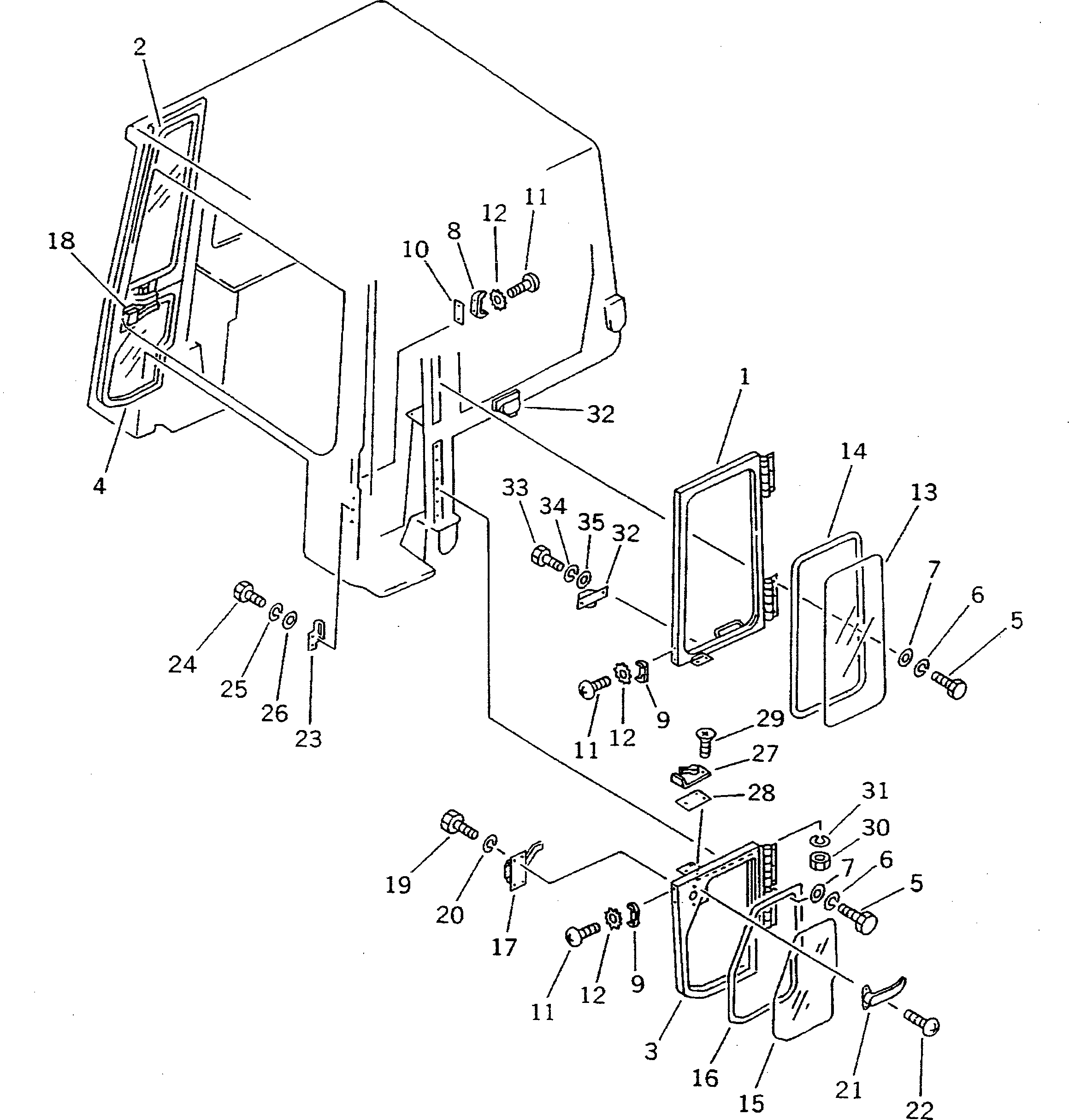 DOOR,LOWER¤ R.H. 145-Z11-3140 KOMATSU