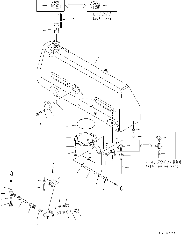 Топливный бак 154-04-51130 KOMATSU
