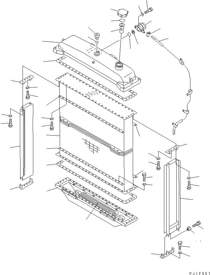 RADIATOR CORE A,SALT 154-03-00901 KOMATSU