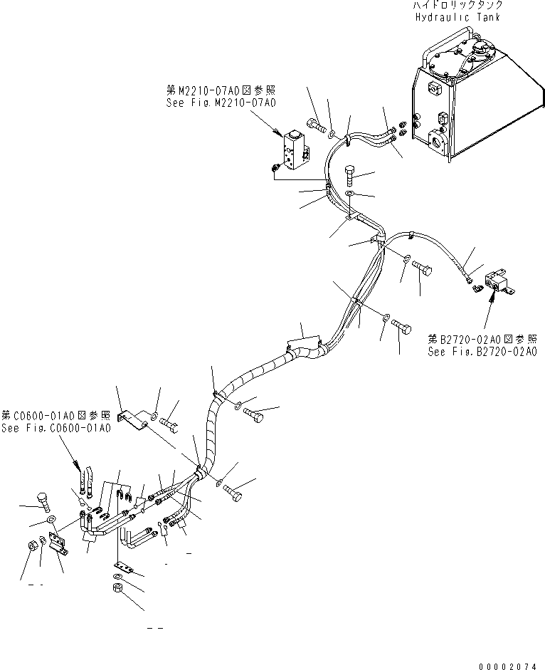 Шланг 02762-A0435 KOMATSU