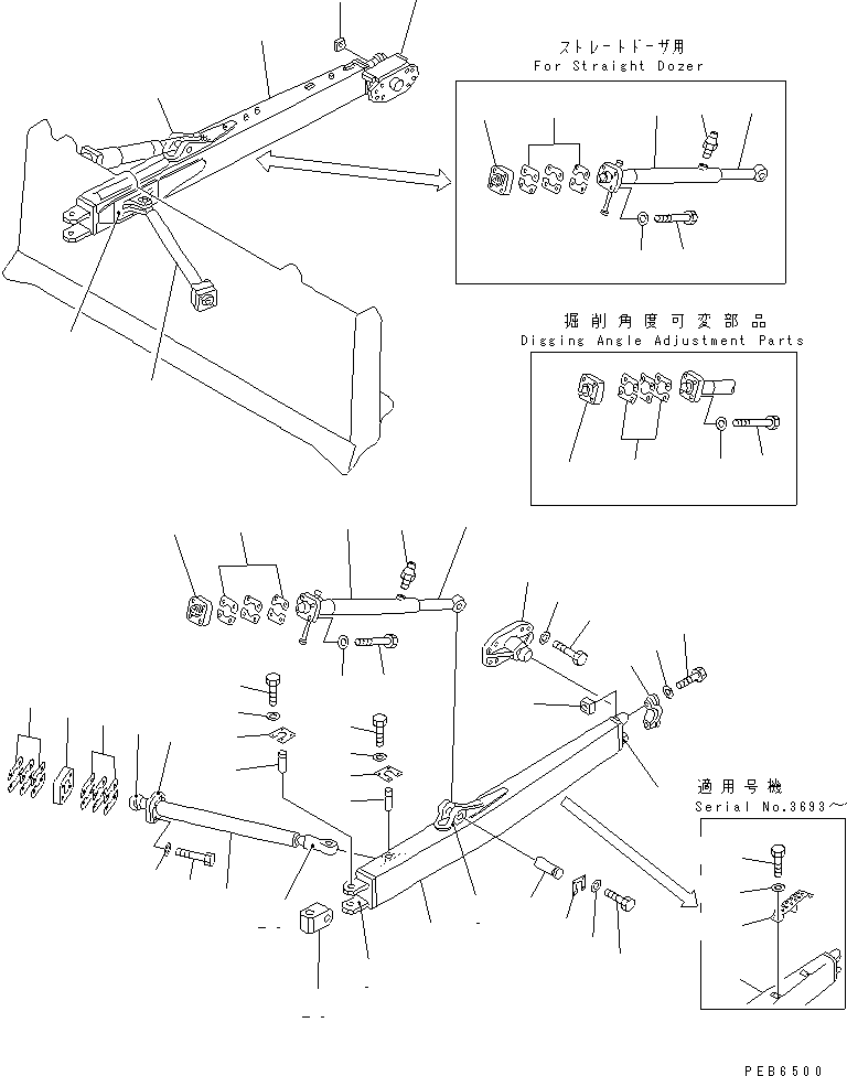 FRAME ASS'Y,L.H. 154-929-0040 KOMATSU