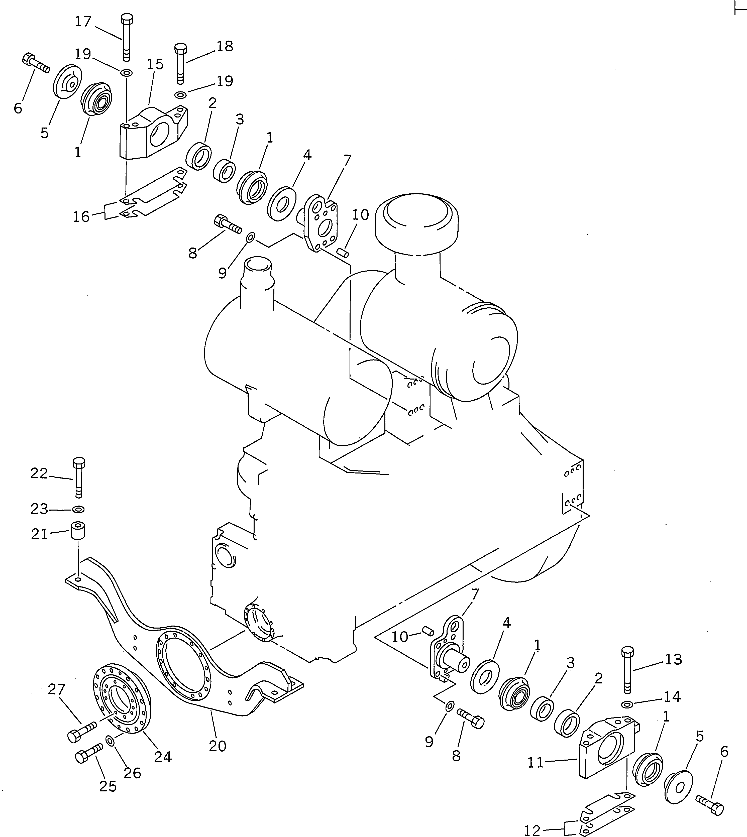 SUPPORT,FRONT 154-01-21300 KOMATSU