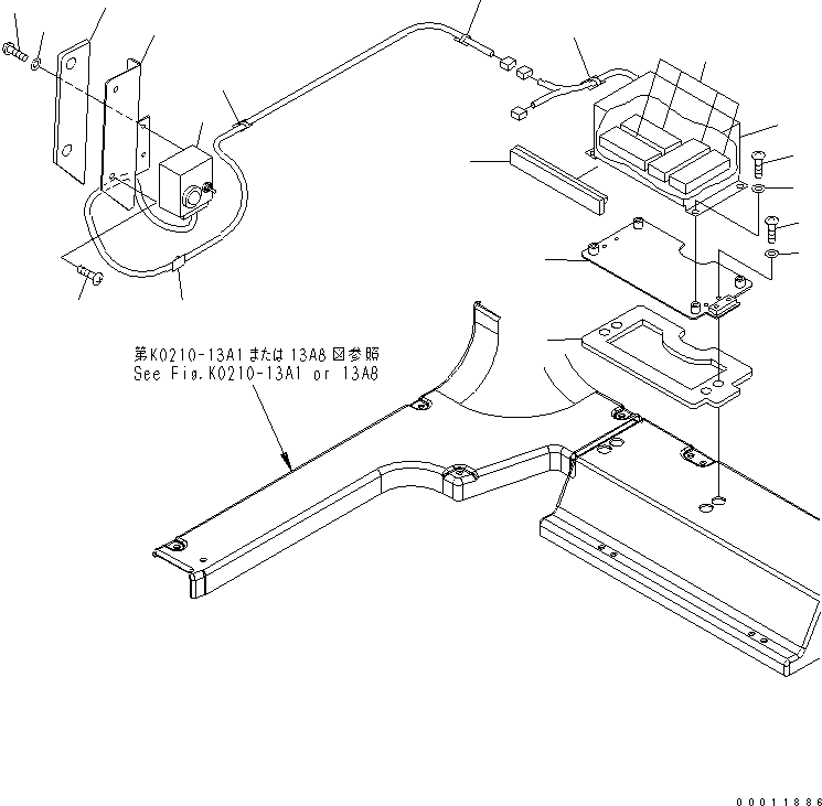 ANGLE SENSOR ASSY 154-06-71710 KOMATSU