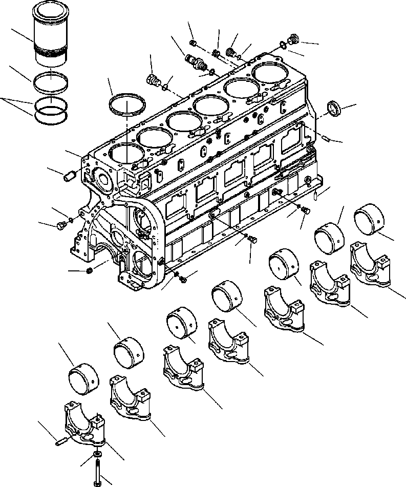BOLT (3/4-16x6 5/8 IN) 1313 147 H1 KOMATSU
