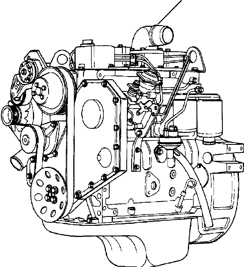 ENGINE (TPEM) 42N-01-A2300 KOMATSU