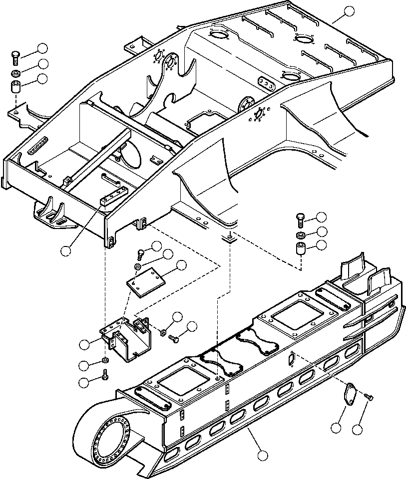 FRAME, R.H. TRACK 4A1-30-11713 KOMATSU