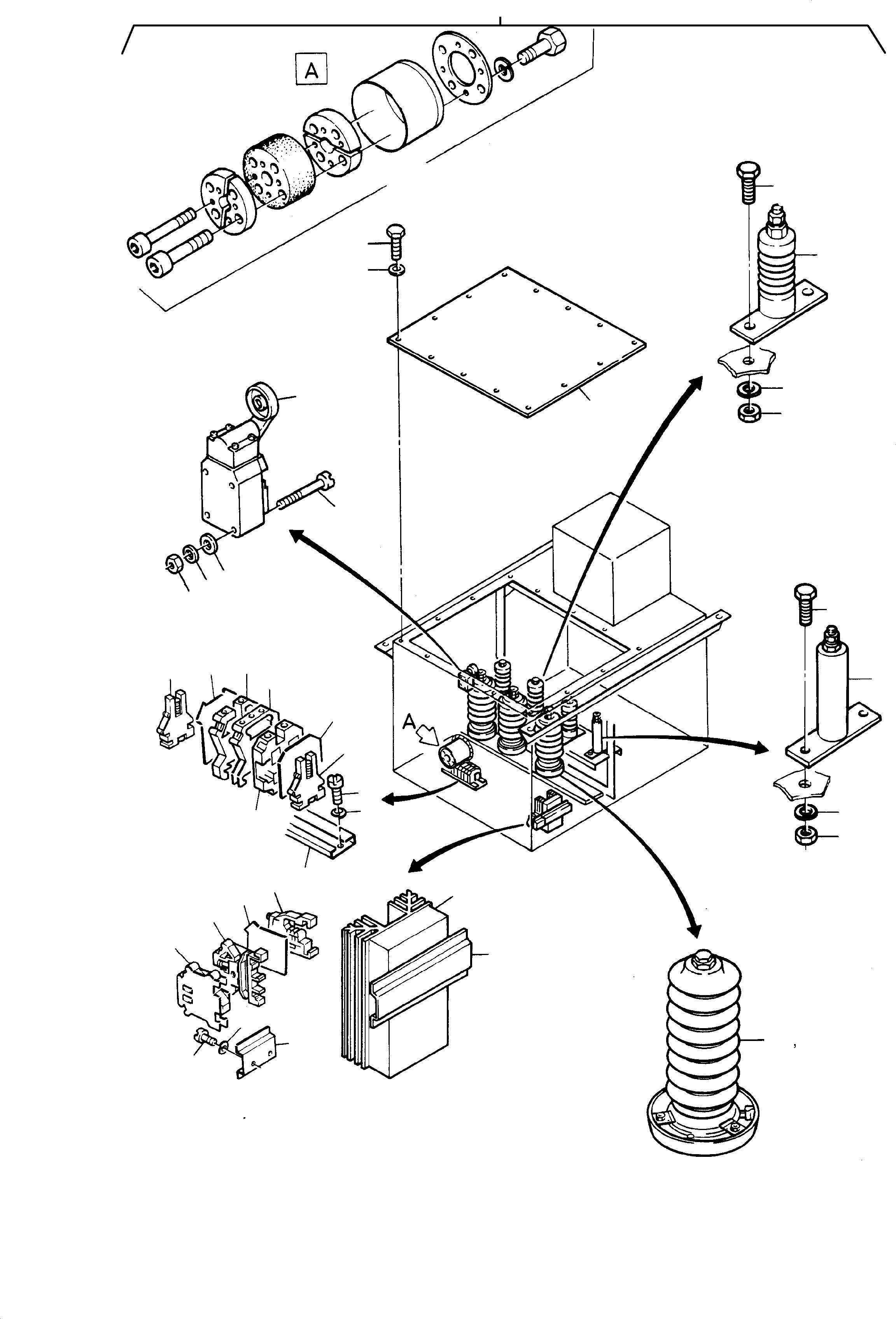 Junction box completely installed 567 011 40 KOMATSU
