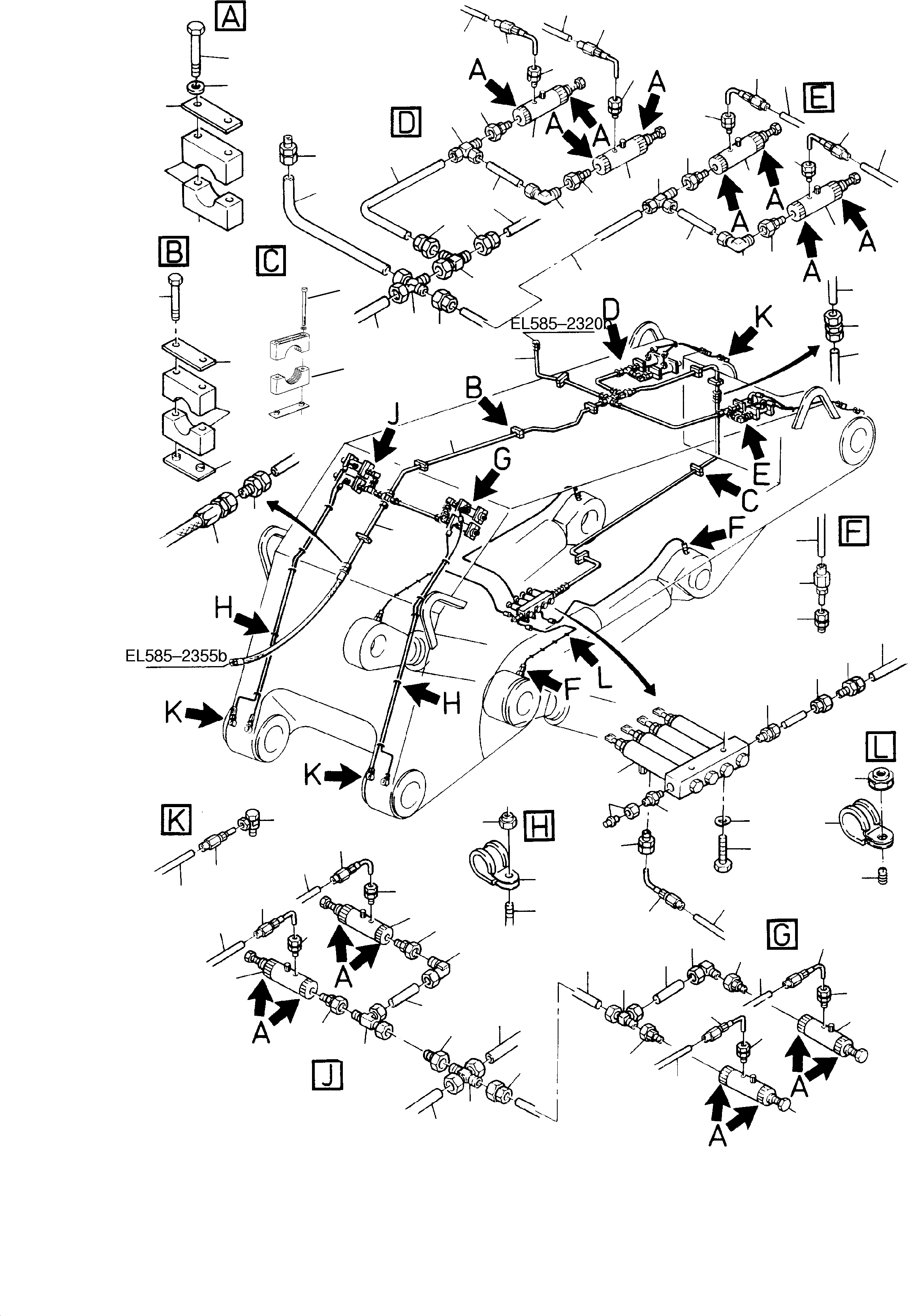 Труба в сборе ø 25 499 367 40 KOMATSU