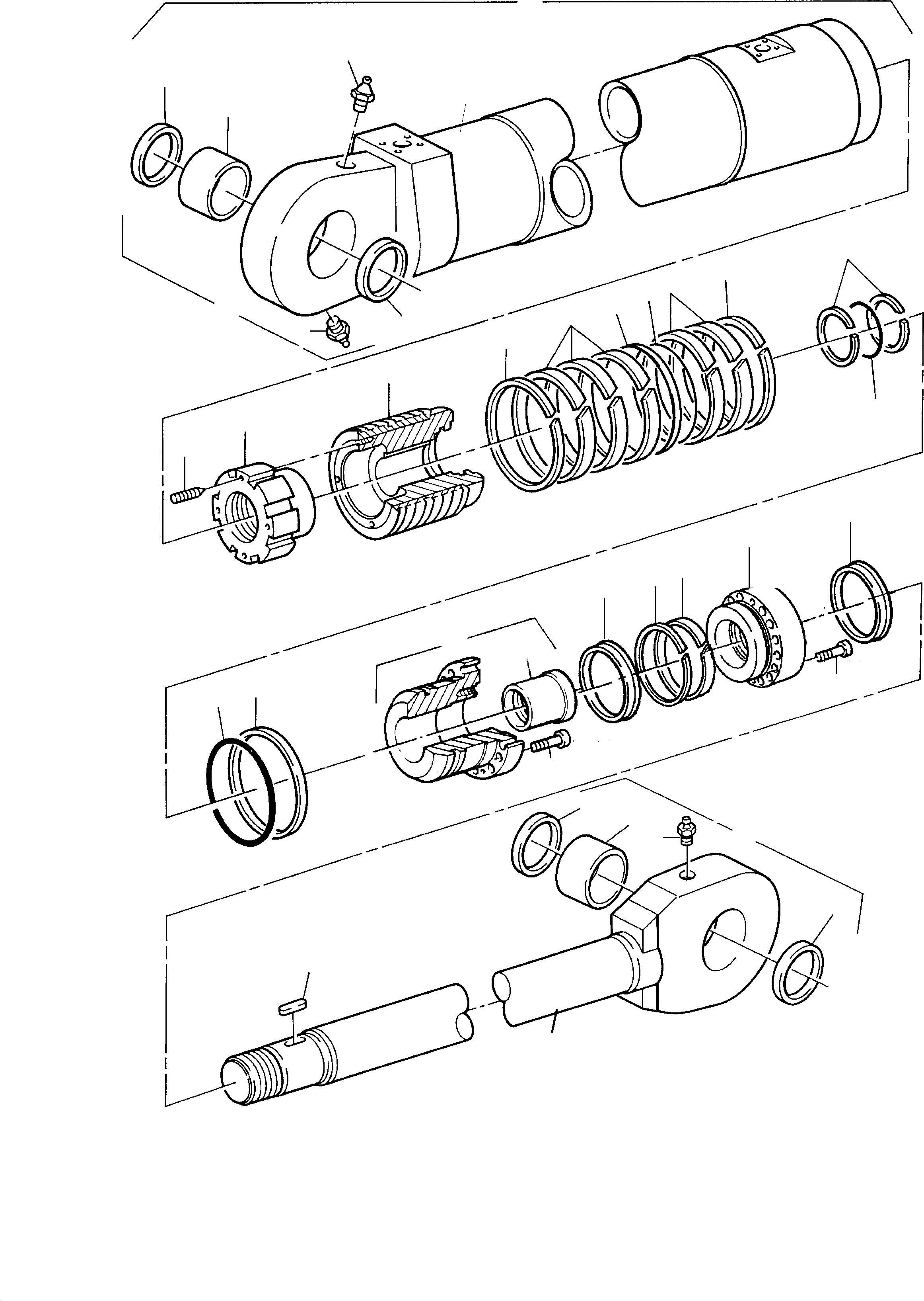 Hydraulic cylinder 627 020 40 KOMATSU