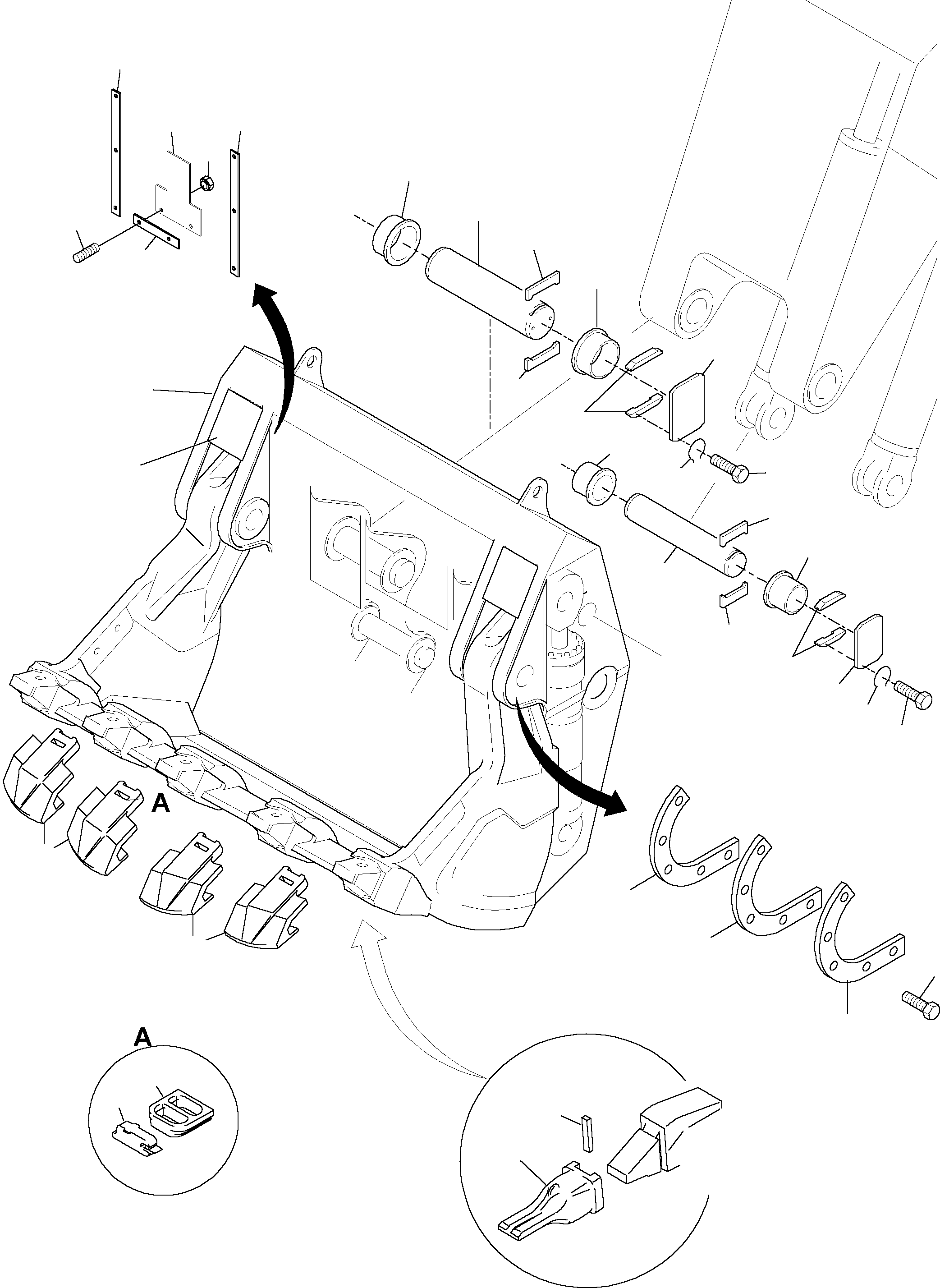Направляющая 896 221 40 KOMATSU