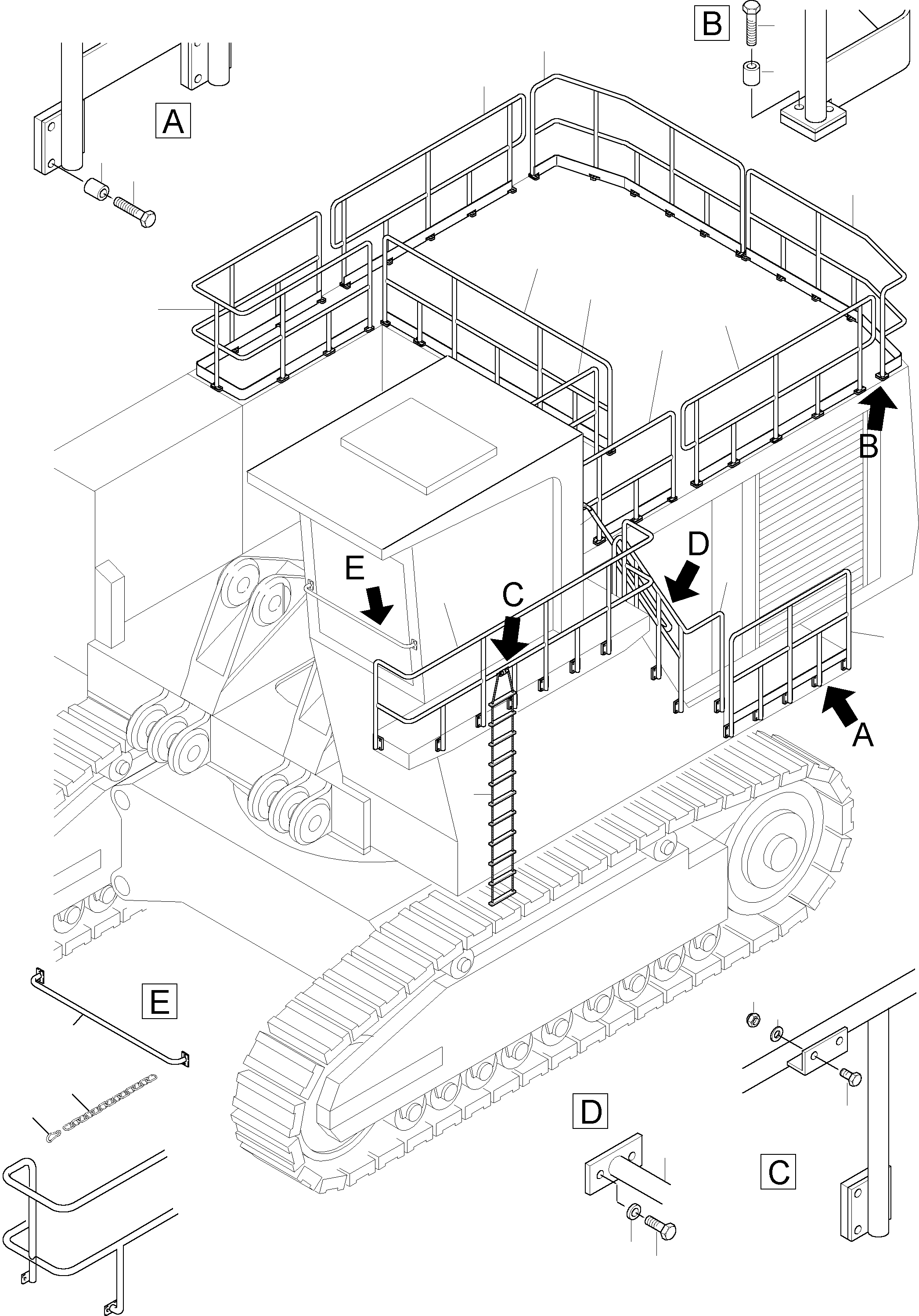 Направляющая 919 463 40 KOMATSU