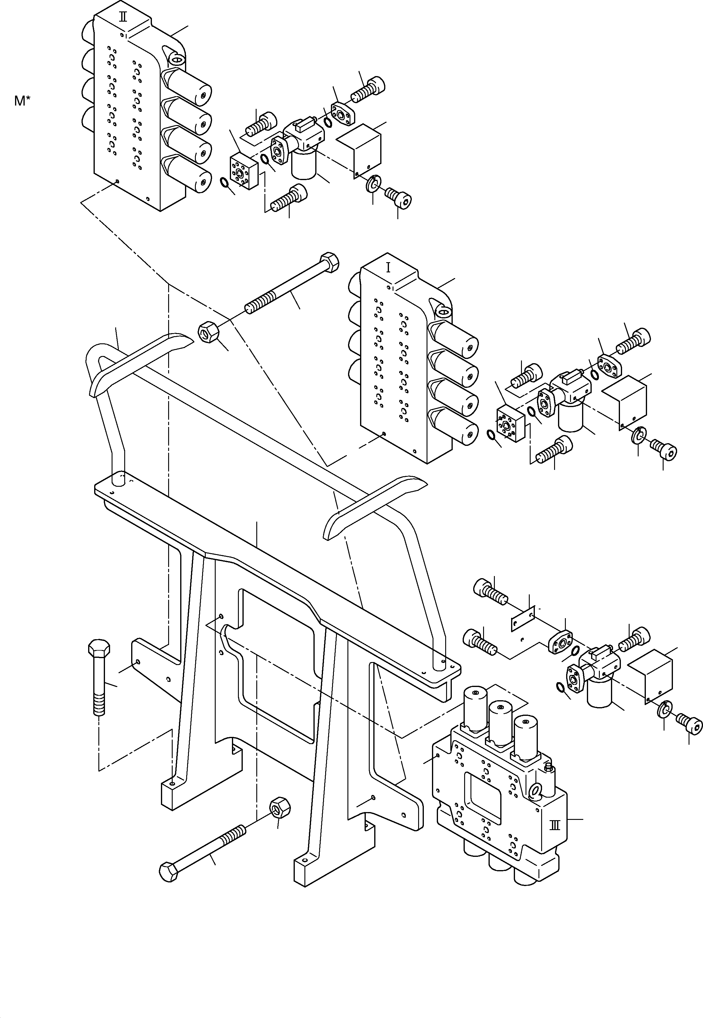 Hose support 894 795 40 KOMATSU