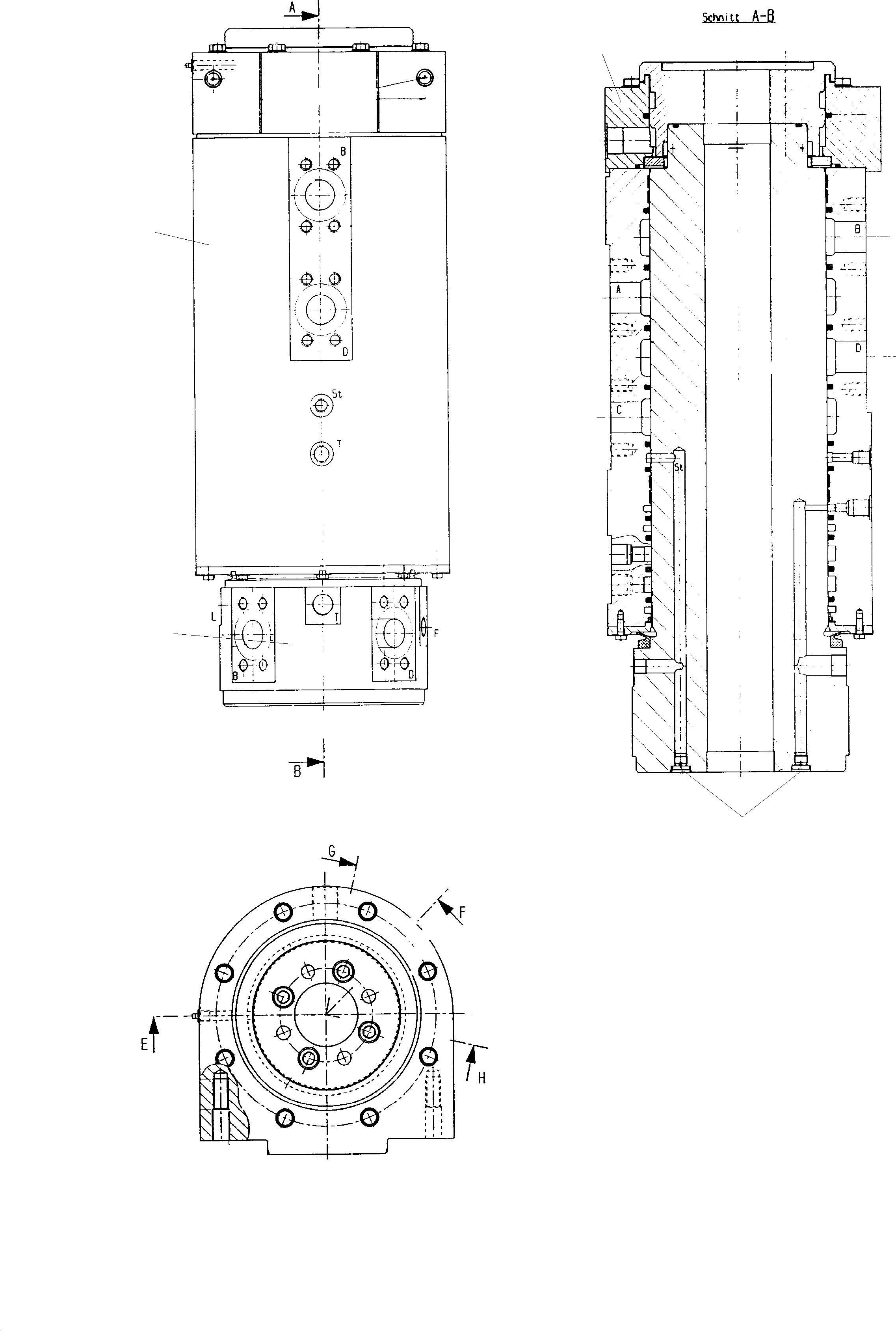 Rotary joint 660 780 40 KOMATSU