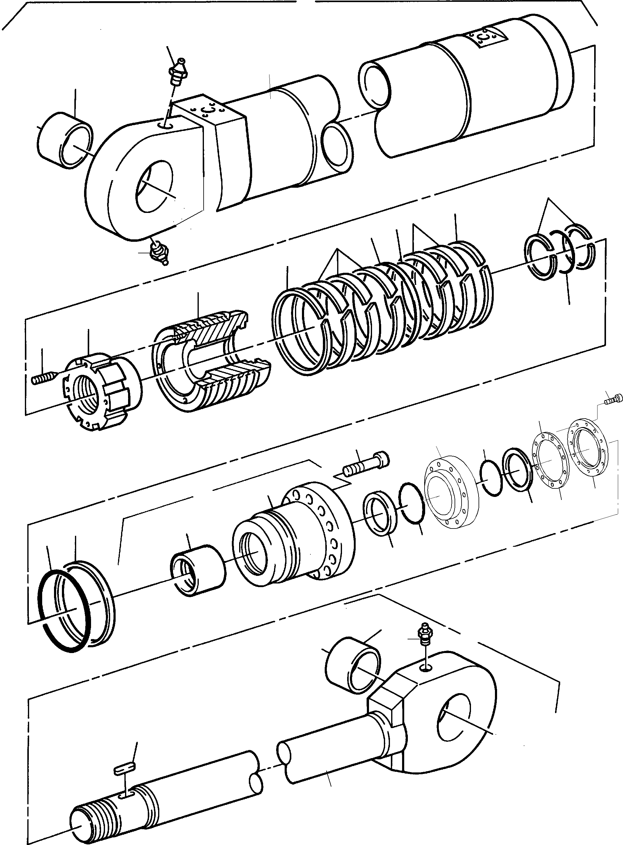 Seal kit, piston rod fig-nos. 15, 16, 22, 23, 28, 32 792 301 73 KOMATSU