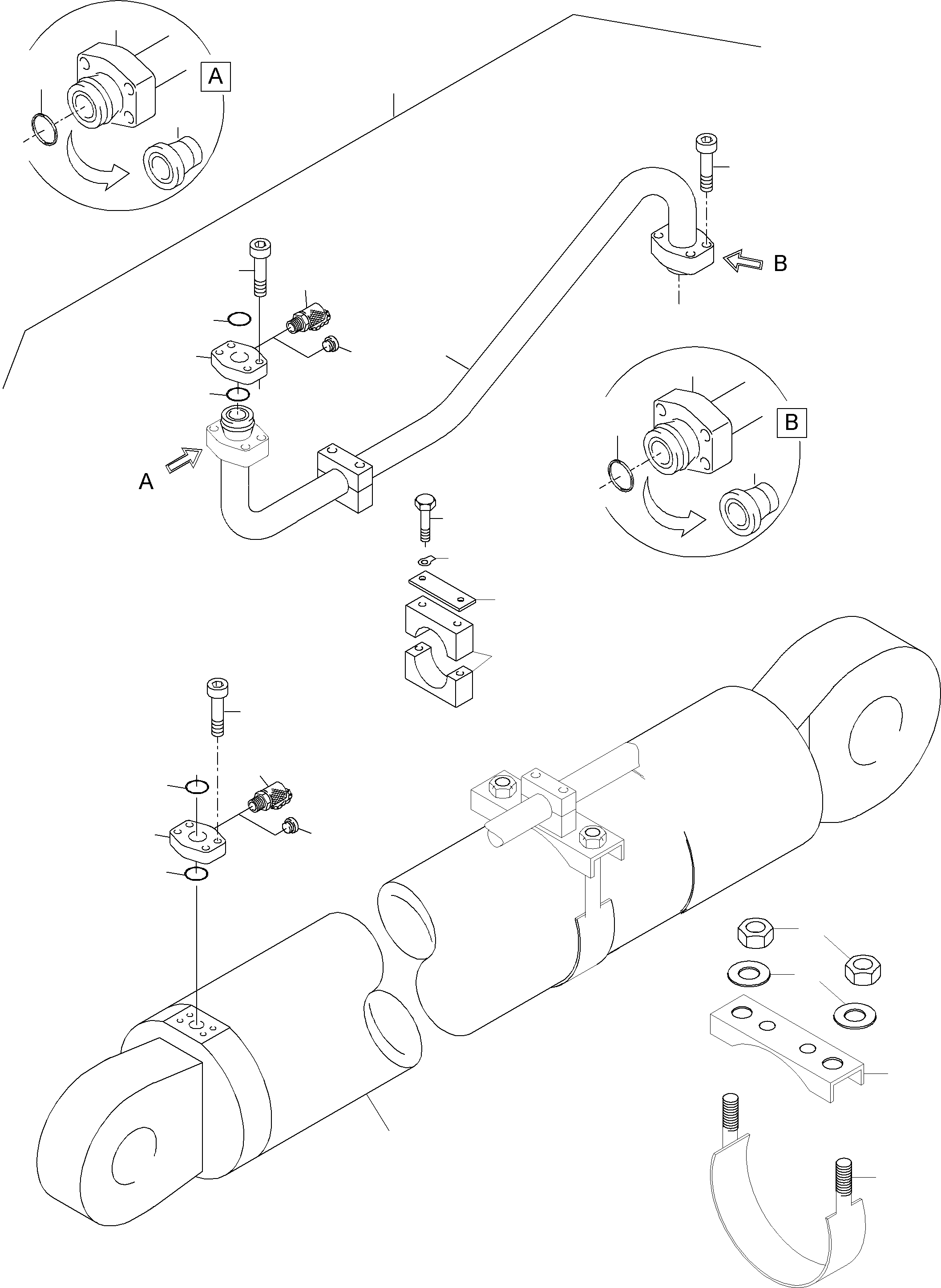 SAE-Intermediate flange 1.5" 655 342 40 KOMATSU