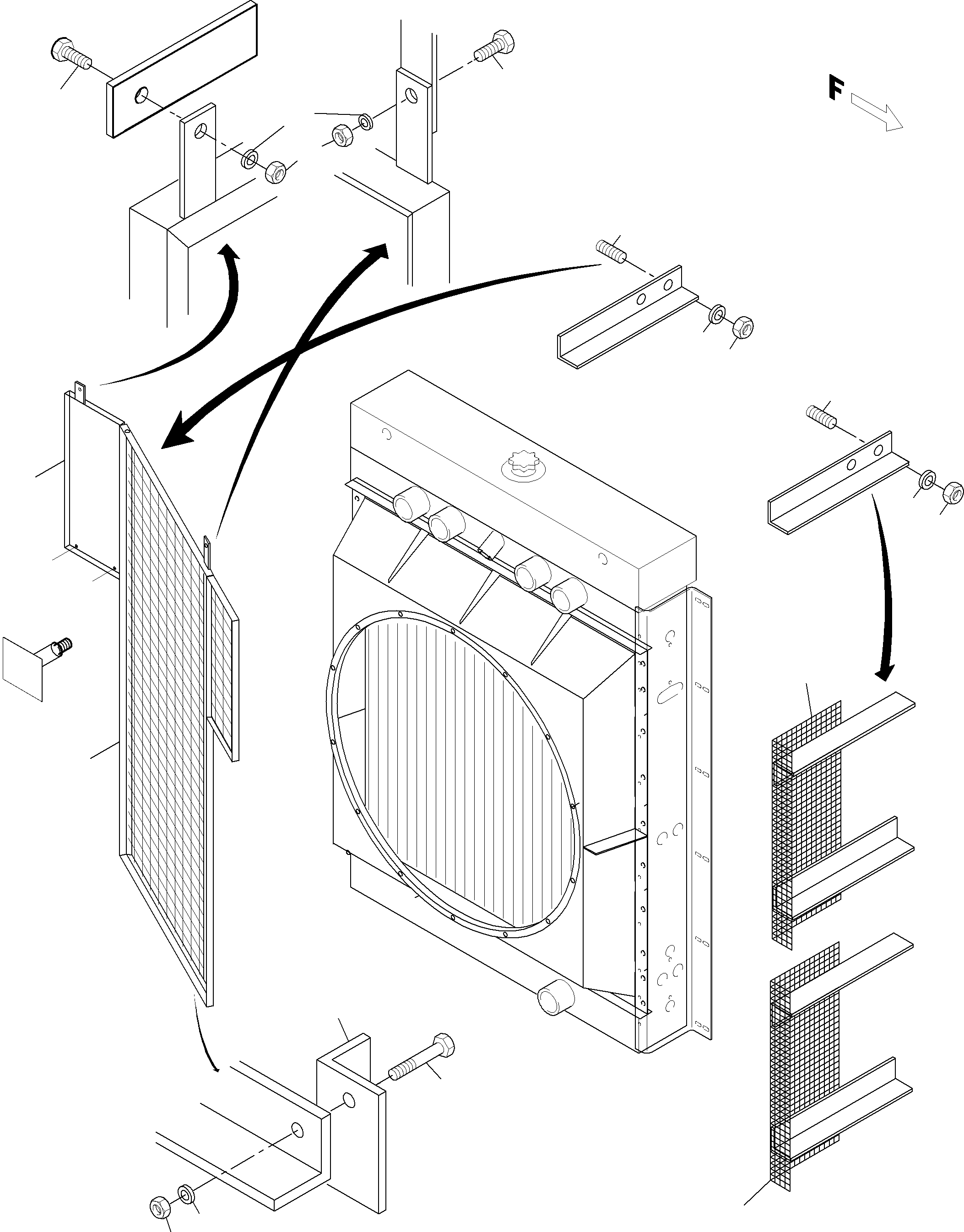 Fan cage 935 424 40 KOMATSU