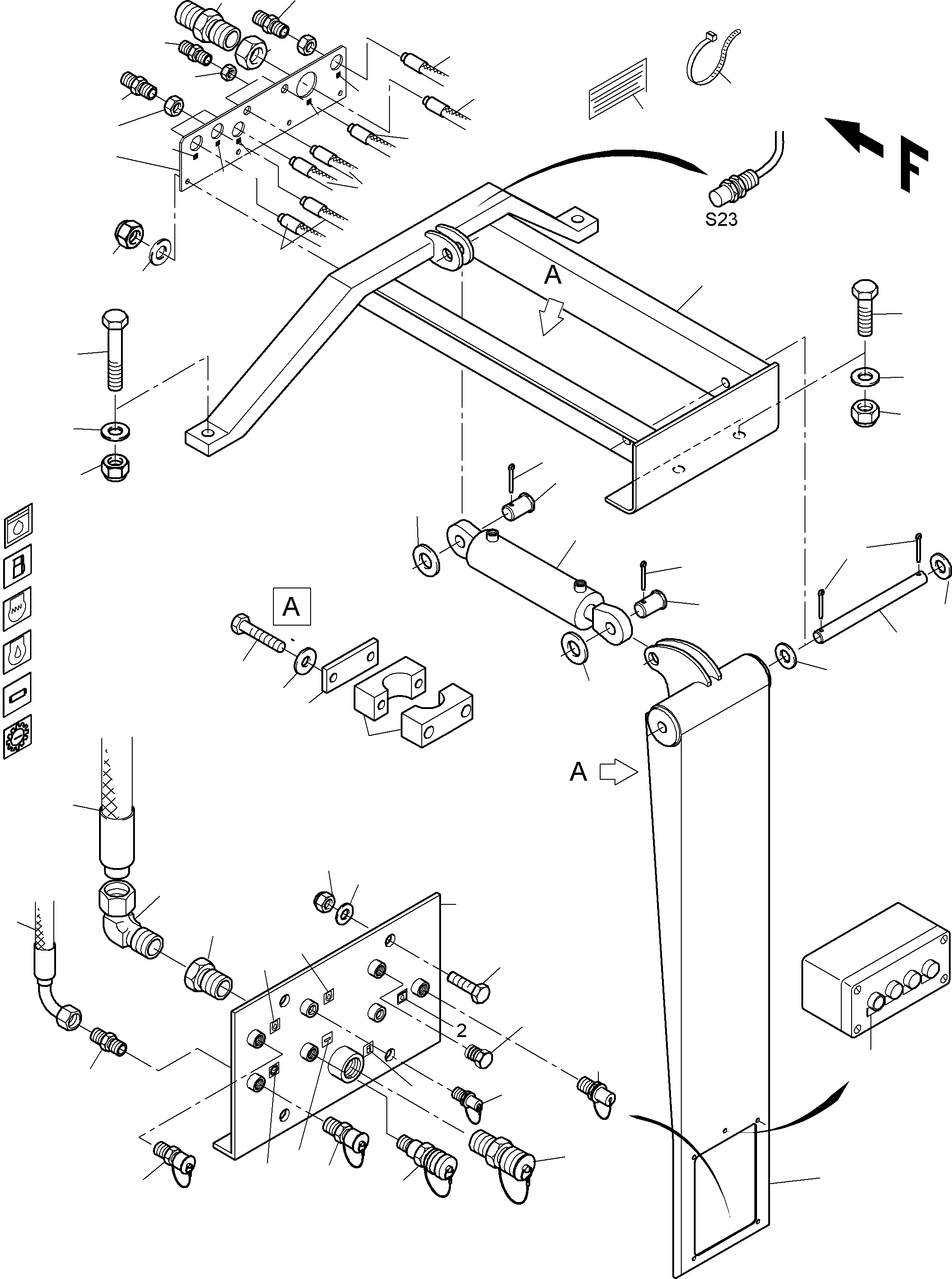 Supporting beam 930 192 40 KOMATSU