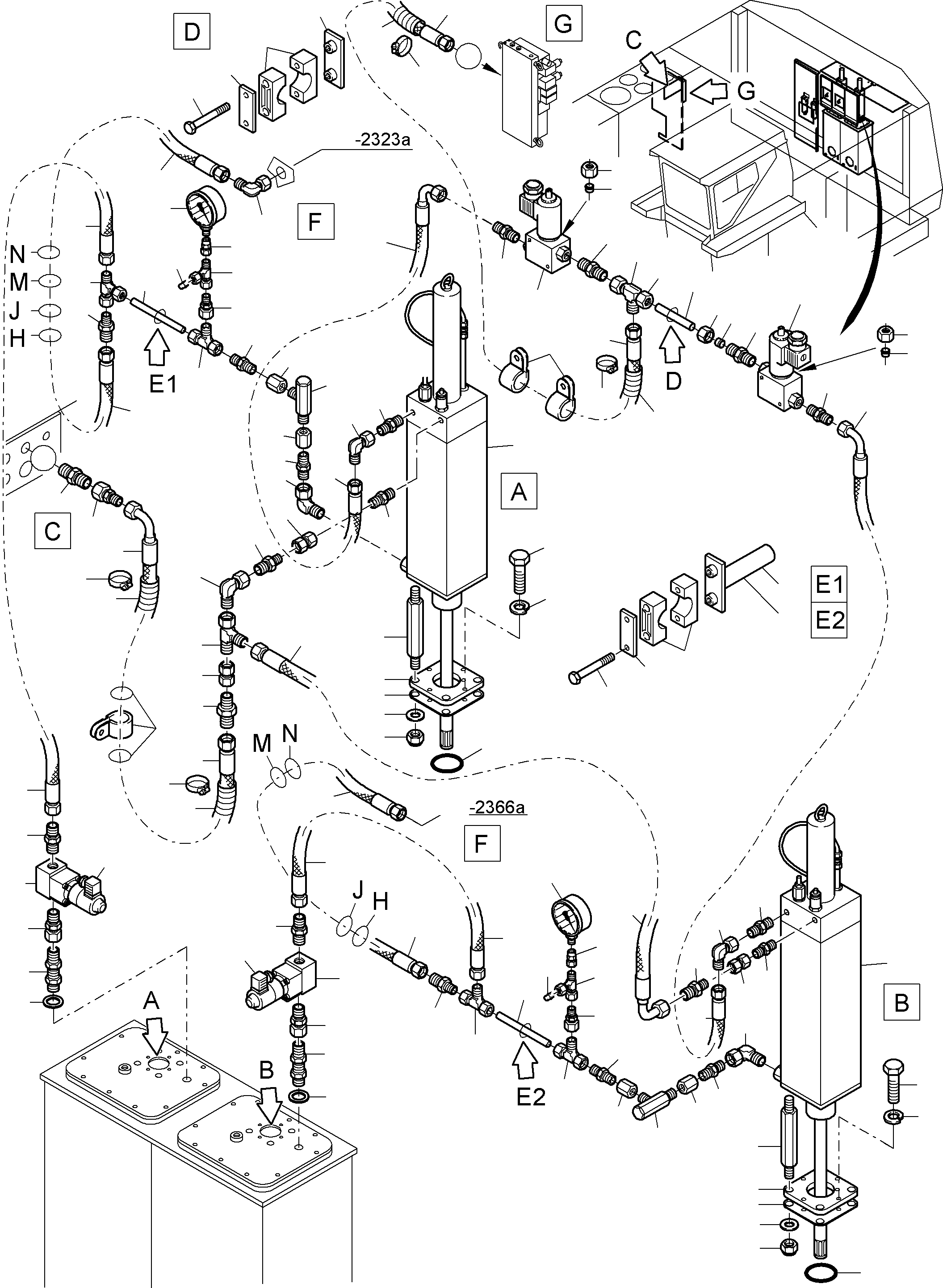 Соединительный штуцер 654 665 40 KOMATSU