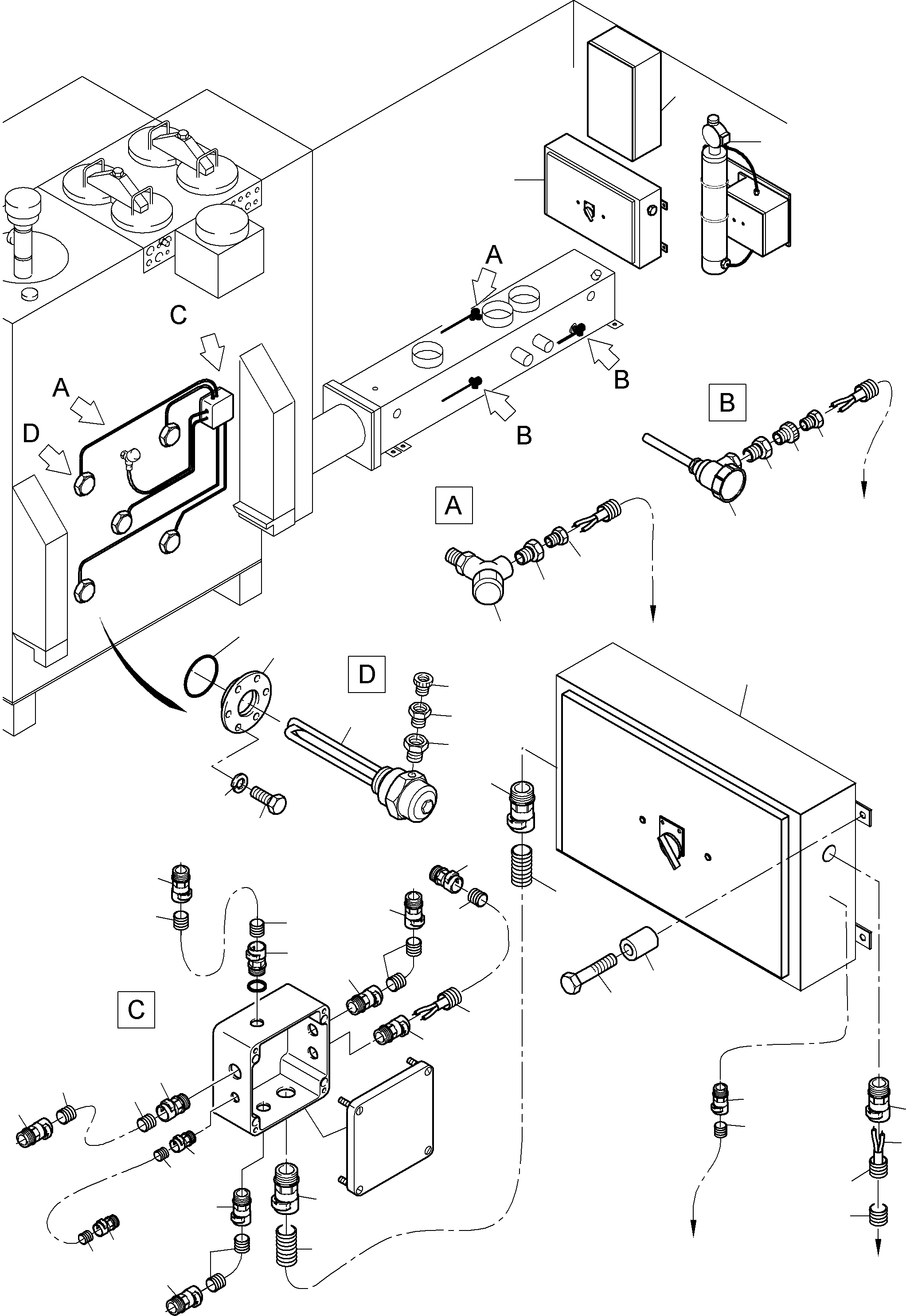 Switch box 934 436 40 KOMATSU