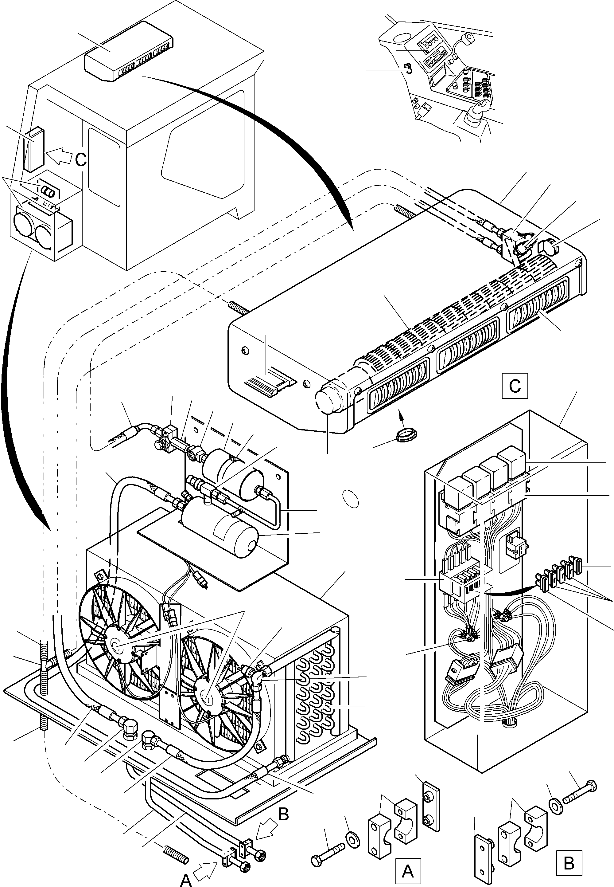 Air Conditioning Unit assy. 925 784 40 KOMATSU