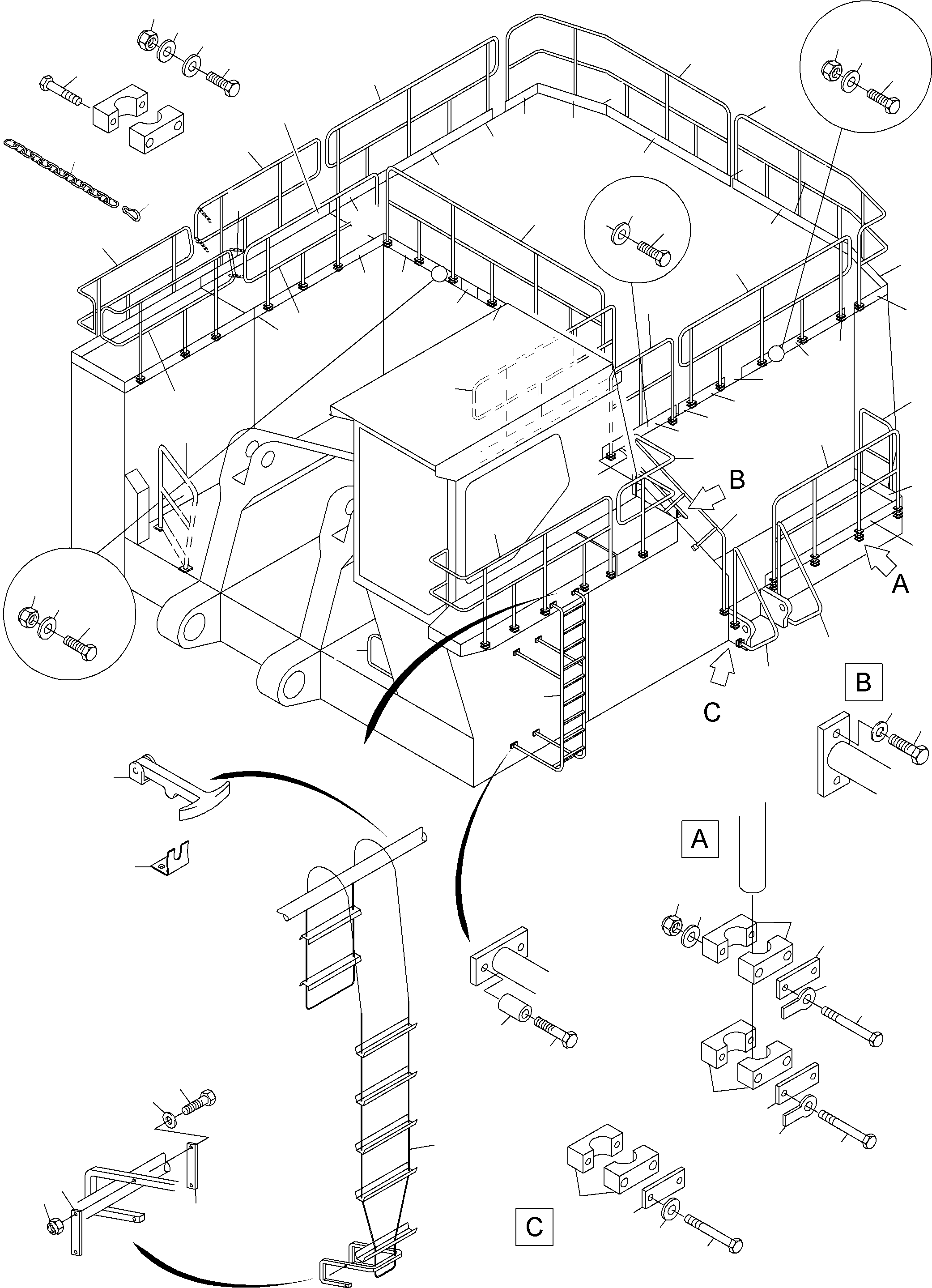 Направляющая 933 858 40 KOMATSU