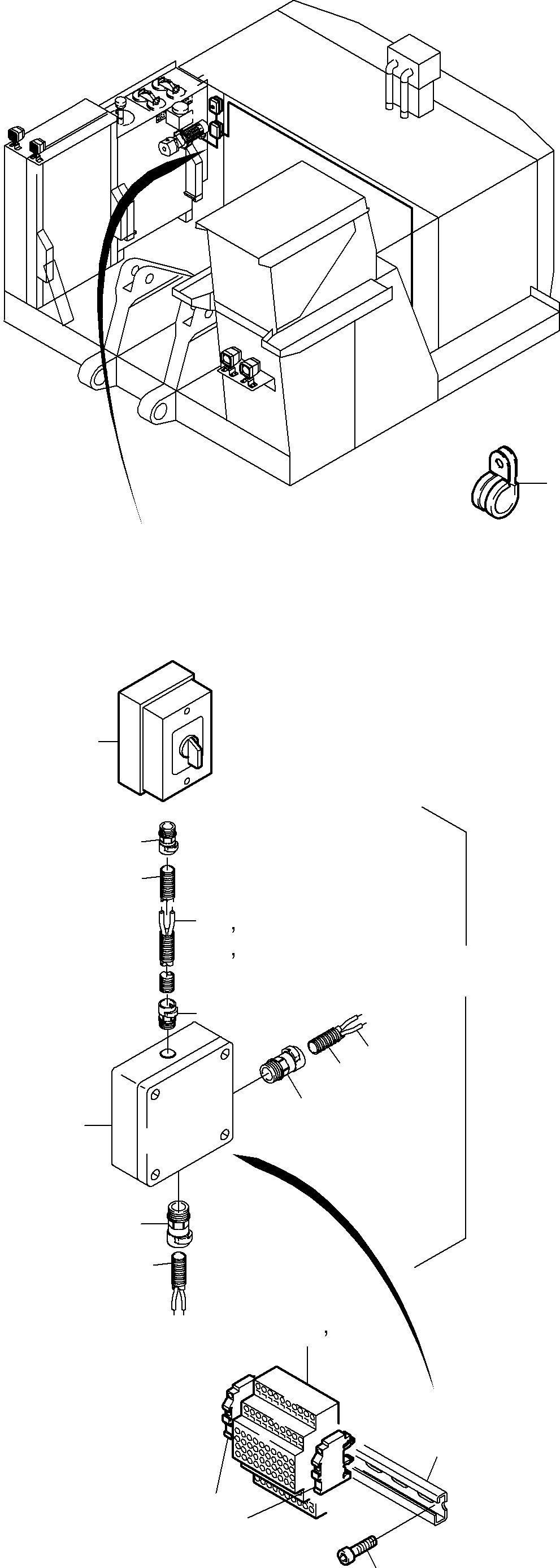 Harness - Transfusing pump 938 363 40 KOMATSU