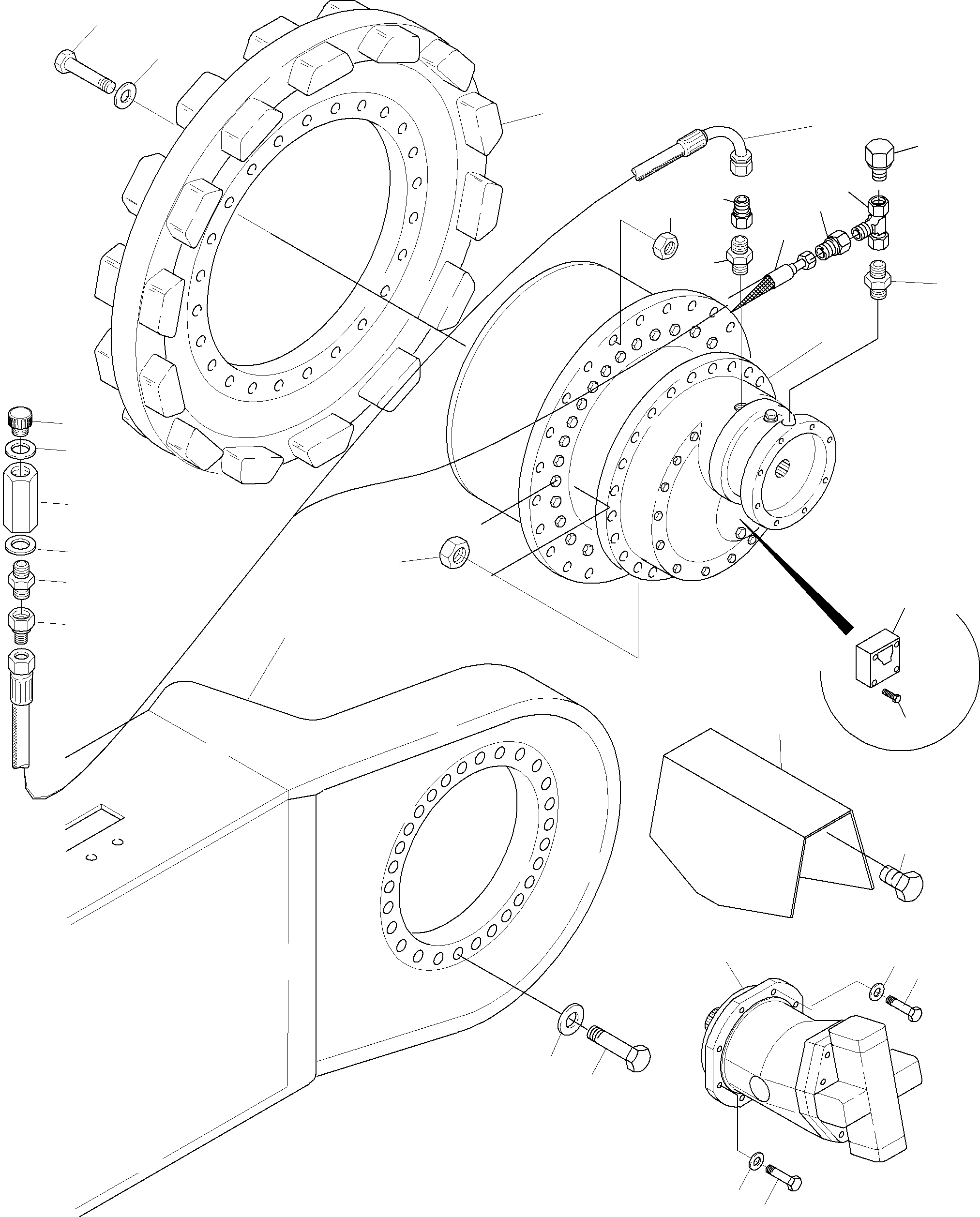 Hose assy. DN 12x3000 932 922 40 KOMATSU