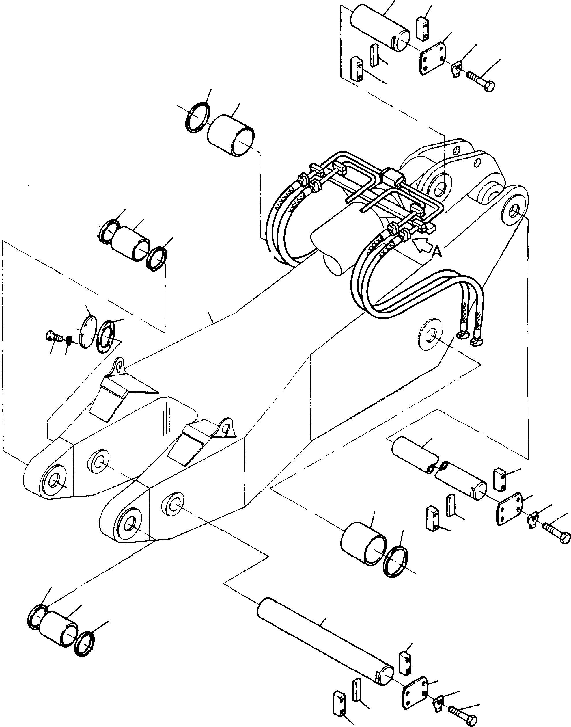 Stick assy. 935 555 40 KOMATSU