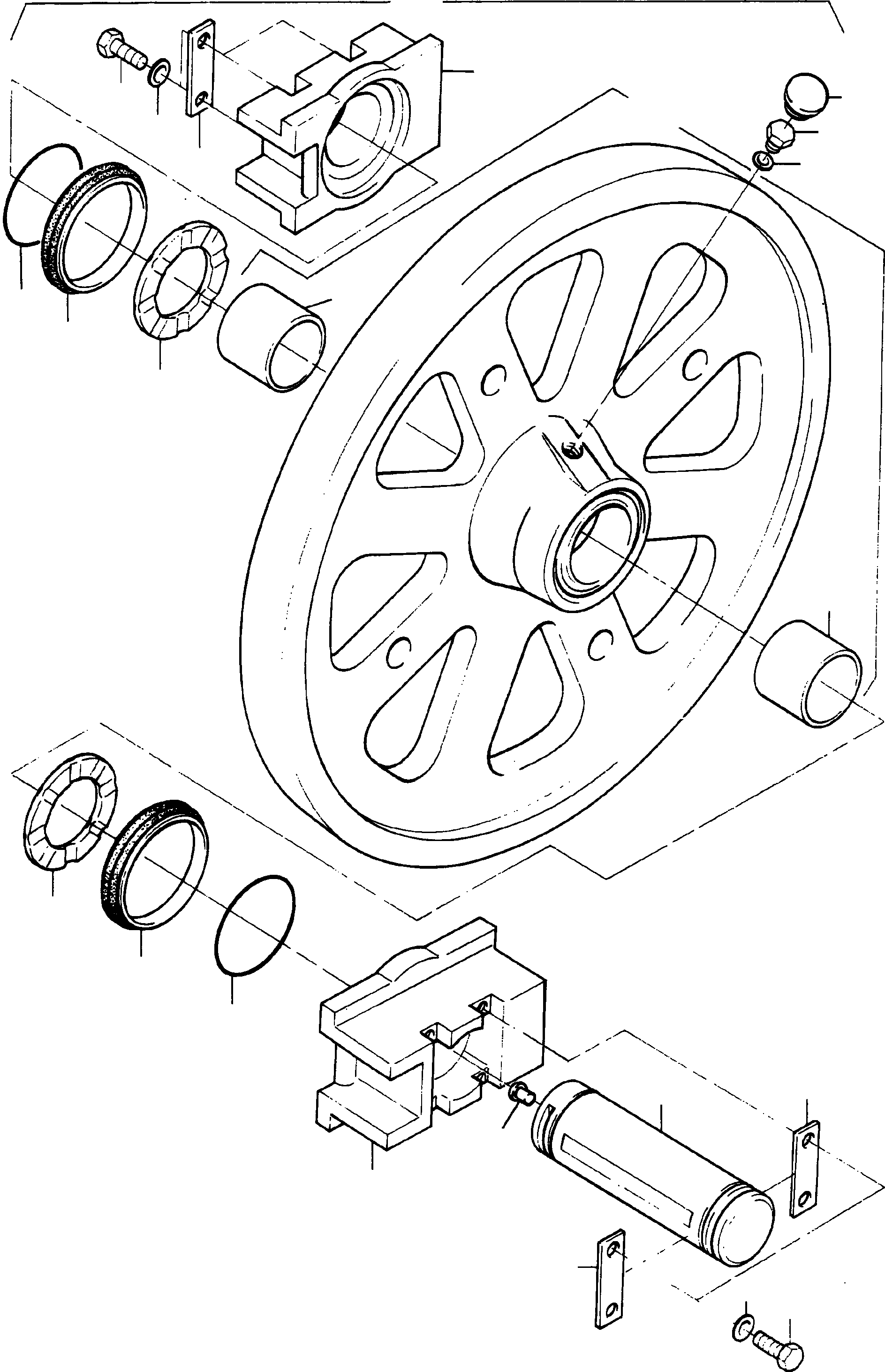 Idler assy. 936 657 40 KOMATSU