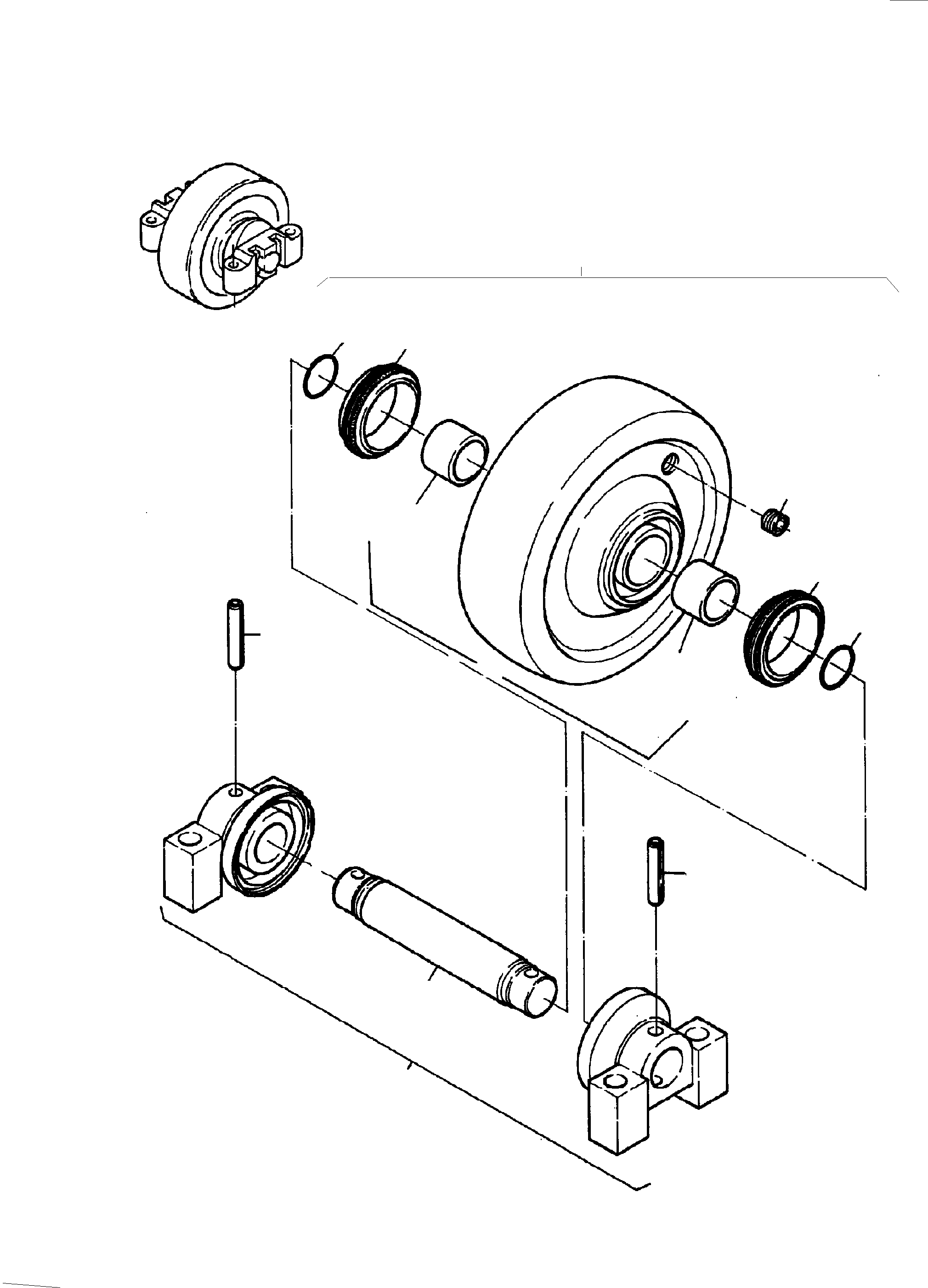 Top roller 936 656 40 KOMATSU