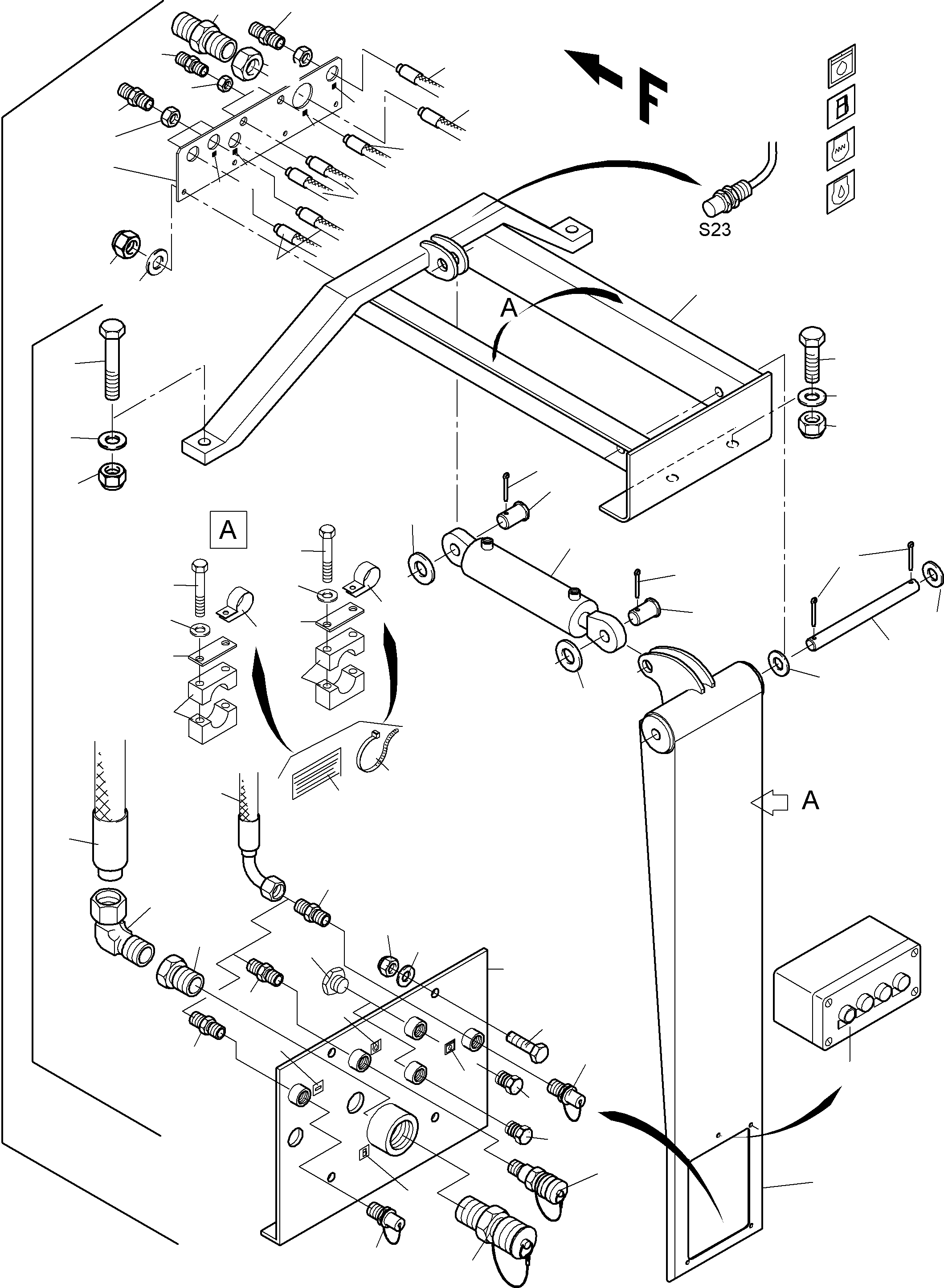 Hydraulic parts refuiling 913 394 40 KOMATSU