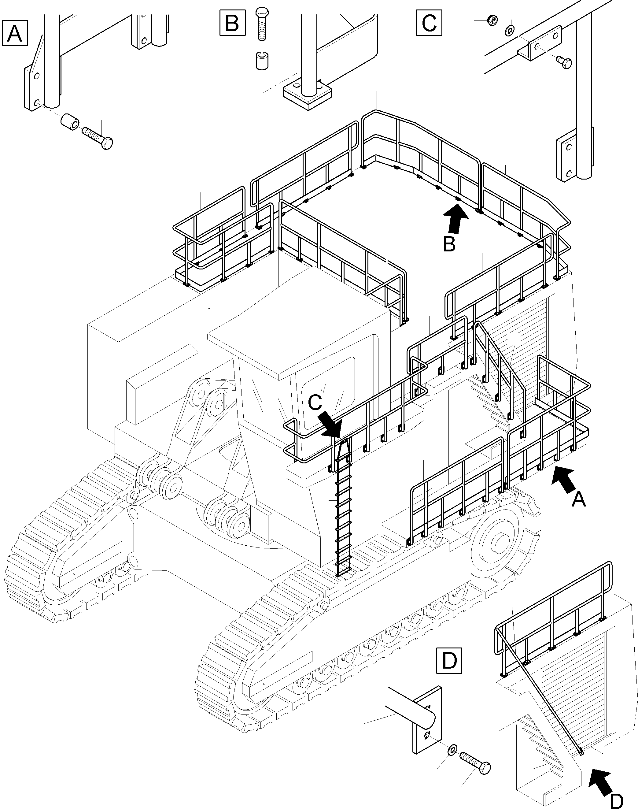 Stair 932 022 40 KOMATSU