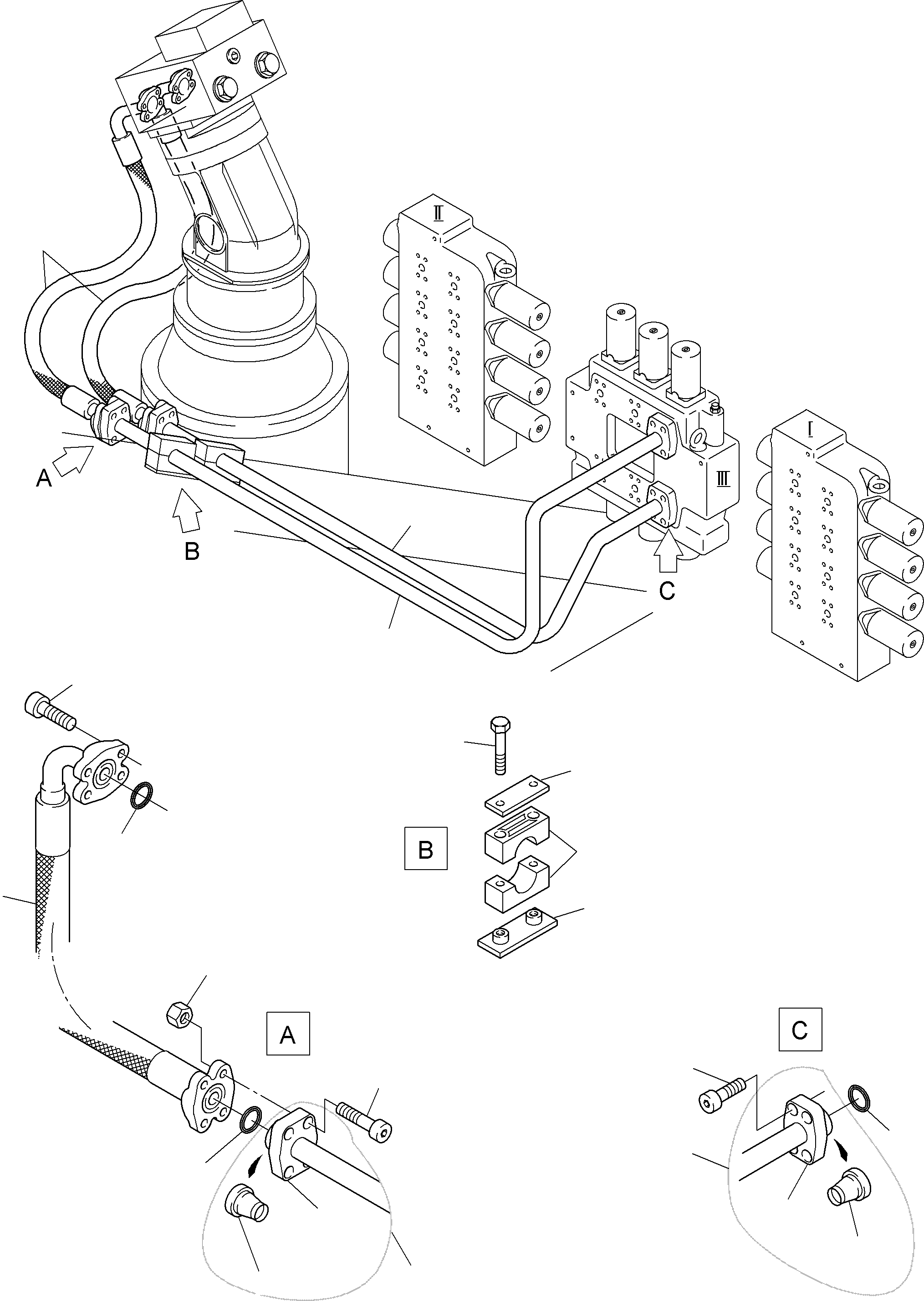 Pipe Ø 50 assy. 796 739 73 KOMATSU