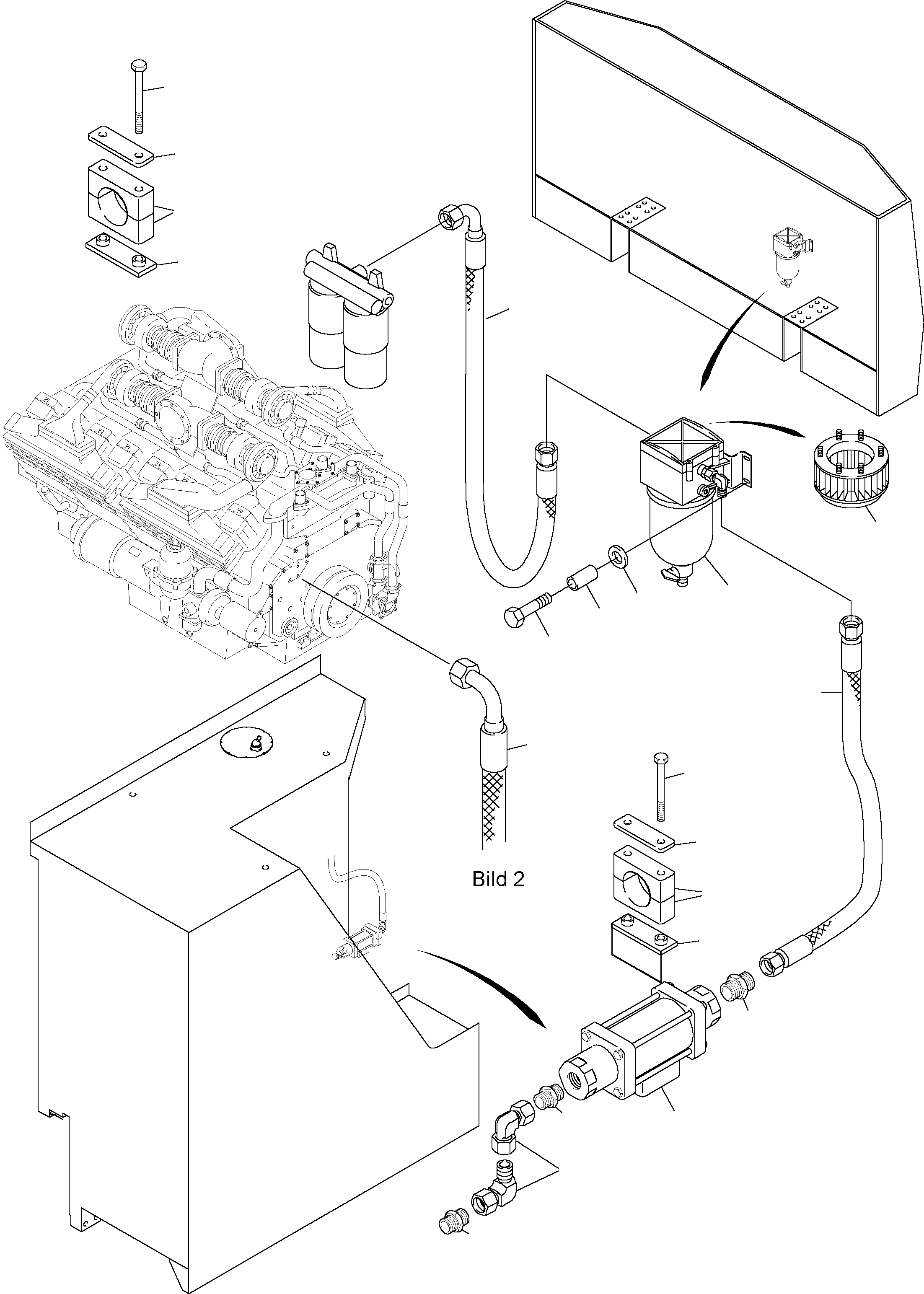 Hose assy. DN 32x3850 516 815 98 KOMATSU