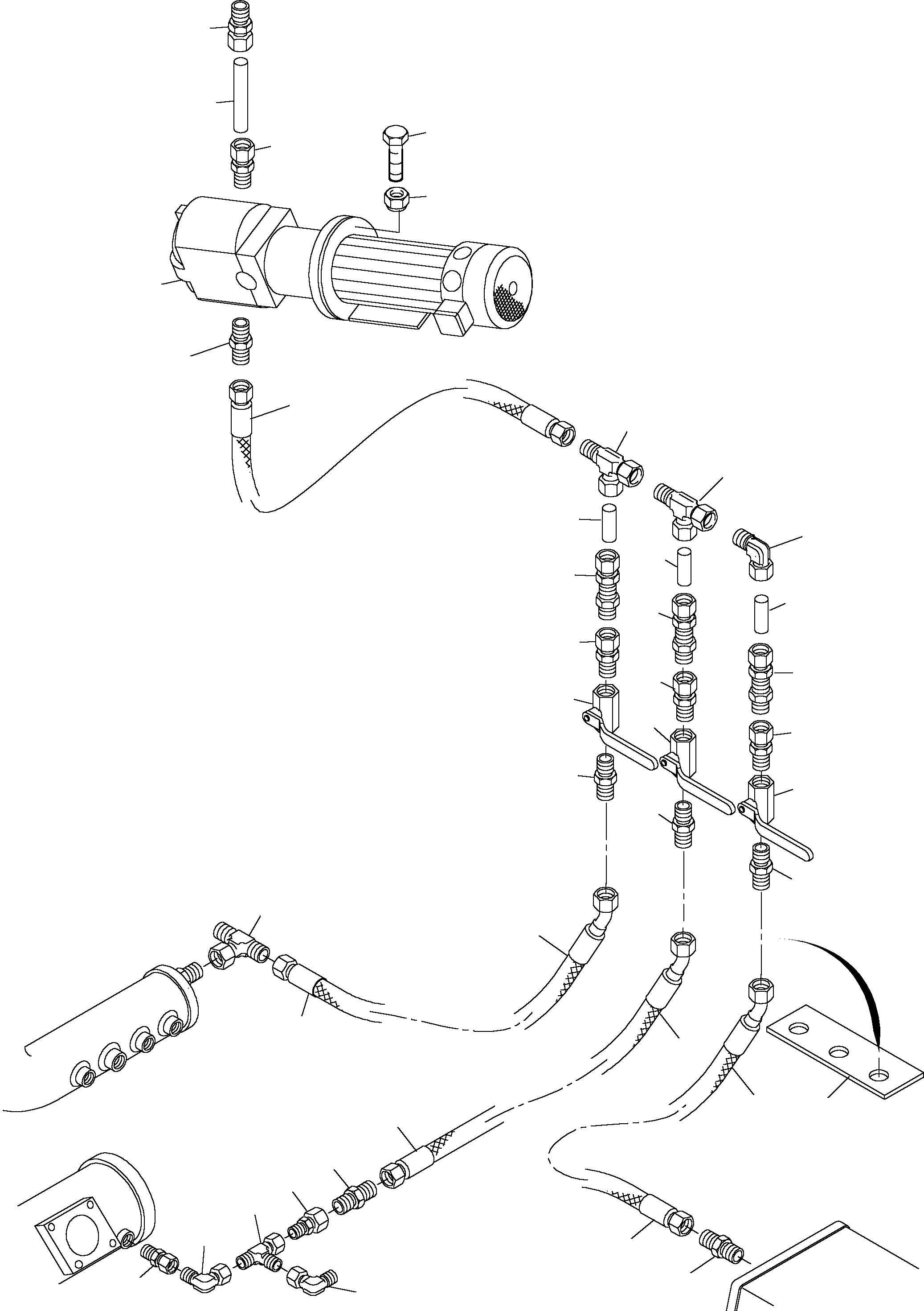 Hose assy. DN 32x420 635 485 40 KOMATSU