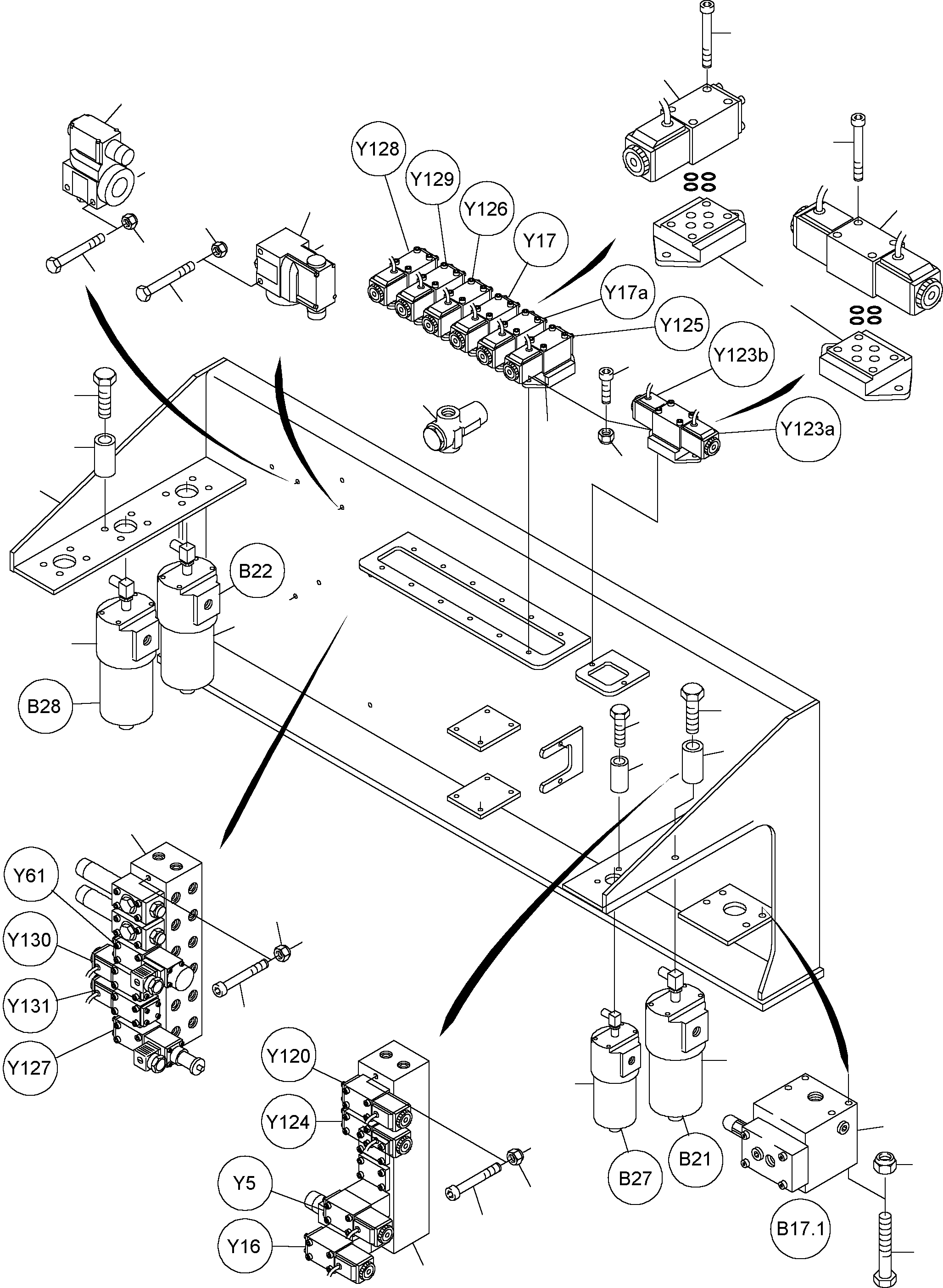 Клапанный блок 902 086 40 KOMATSU