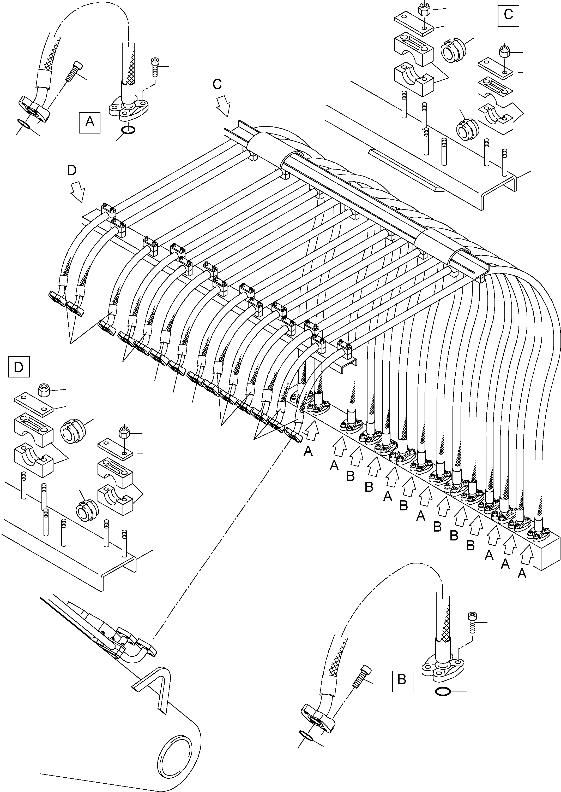 Clamp line 904 265 40 KOMATSU