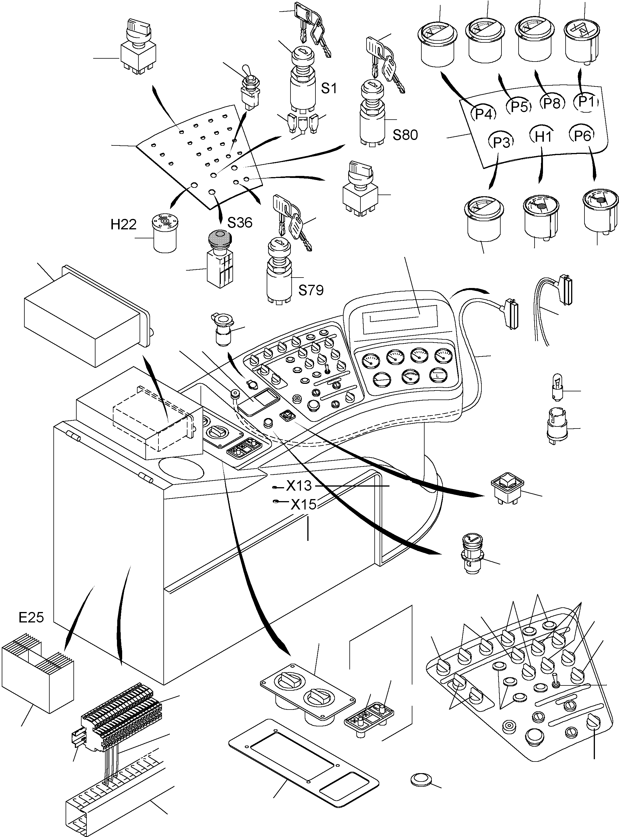 Display 898 642 40 KOMATSU
