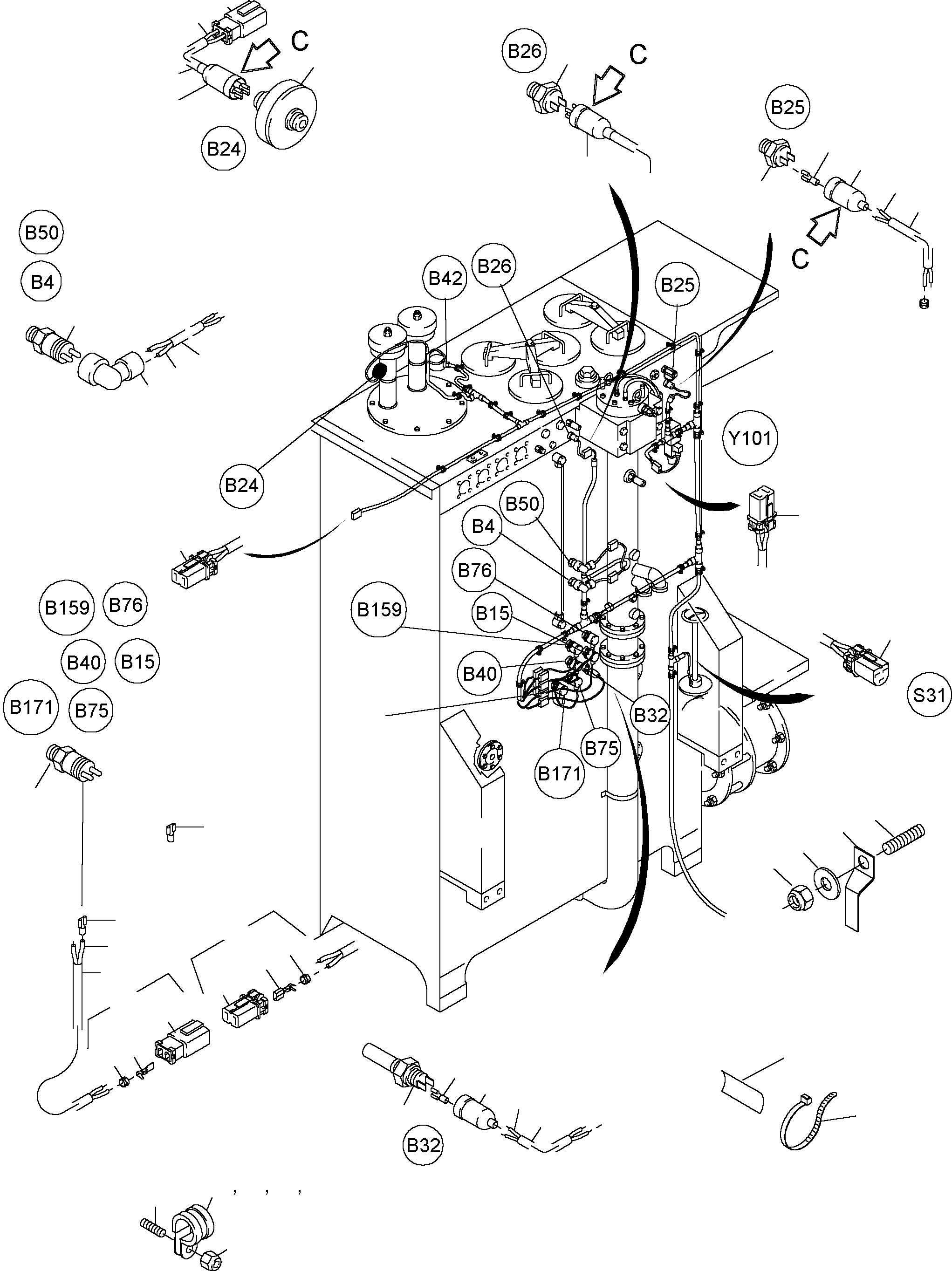 Фиксатор 898 679 40 KOMATSU