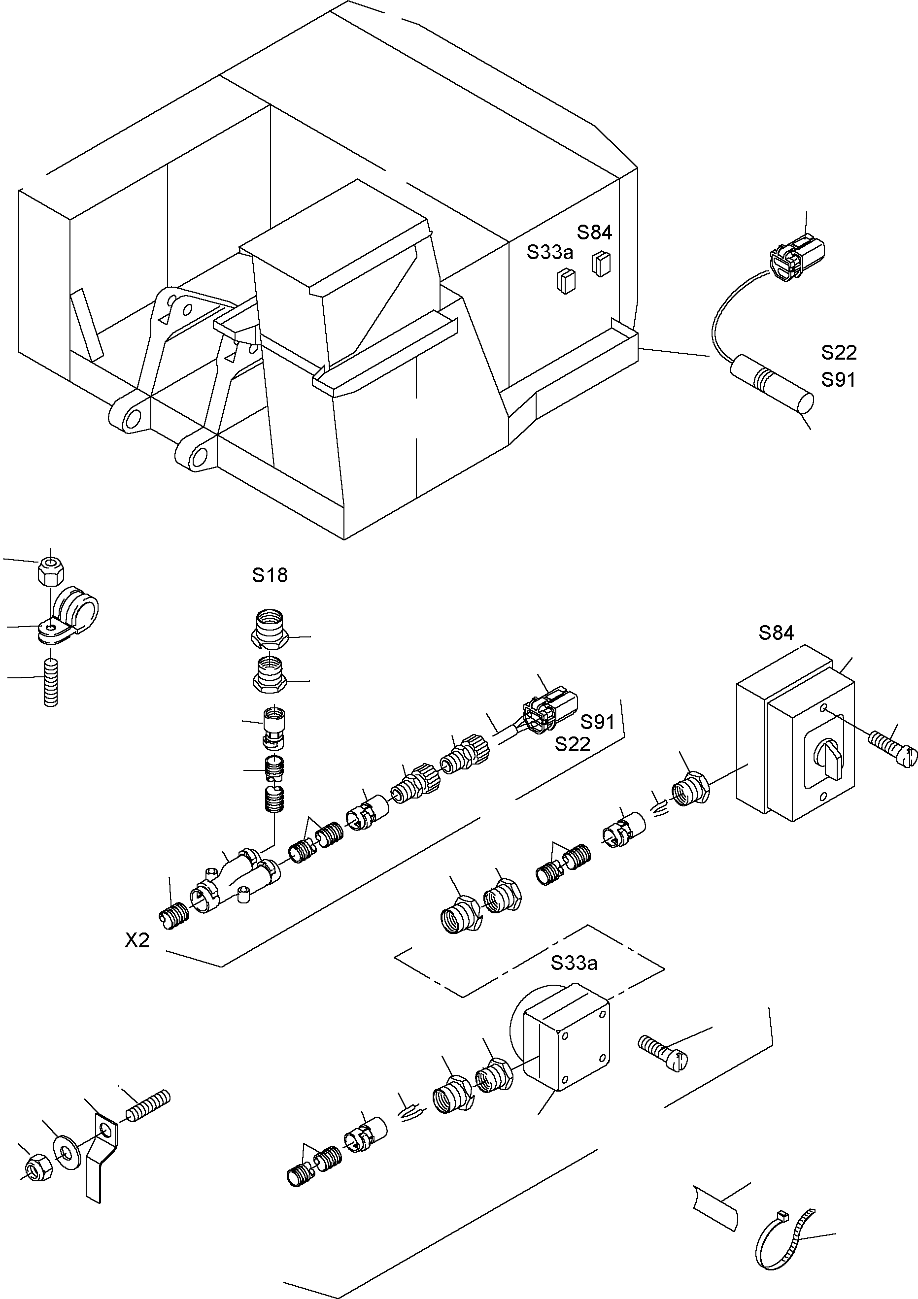Harness - ladder 910 050 40 KOMATSU