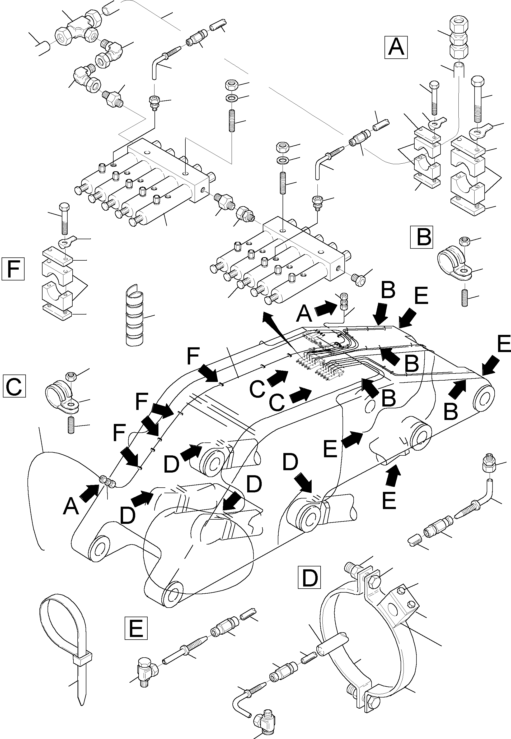Труба в сборе ø 25 900 678 40 KOMATSU