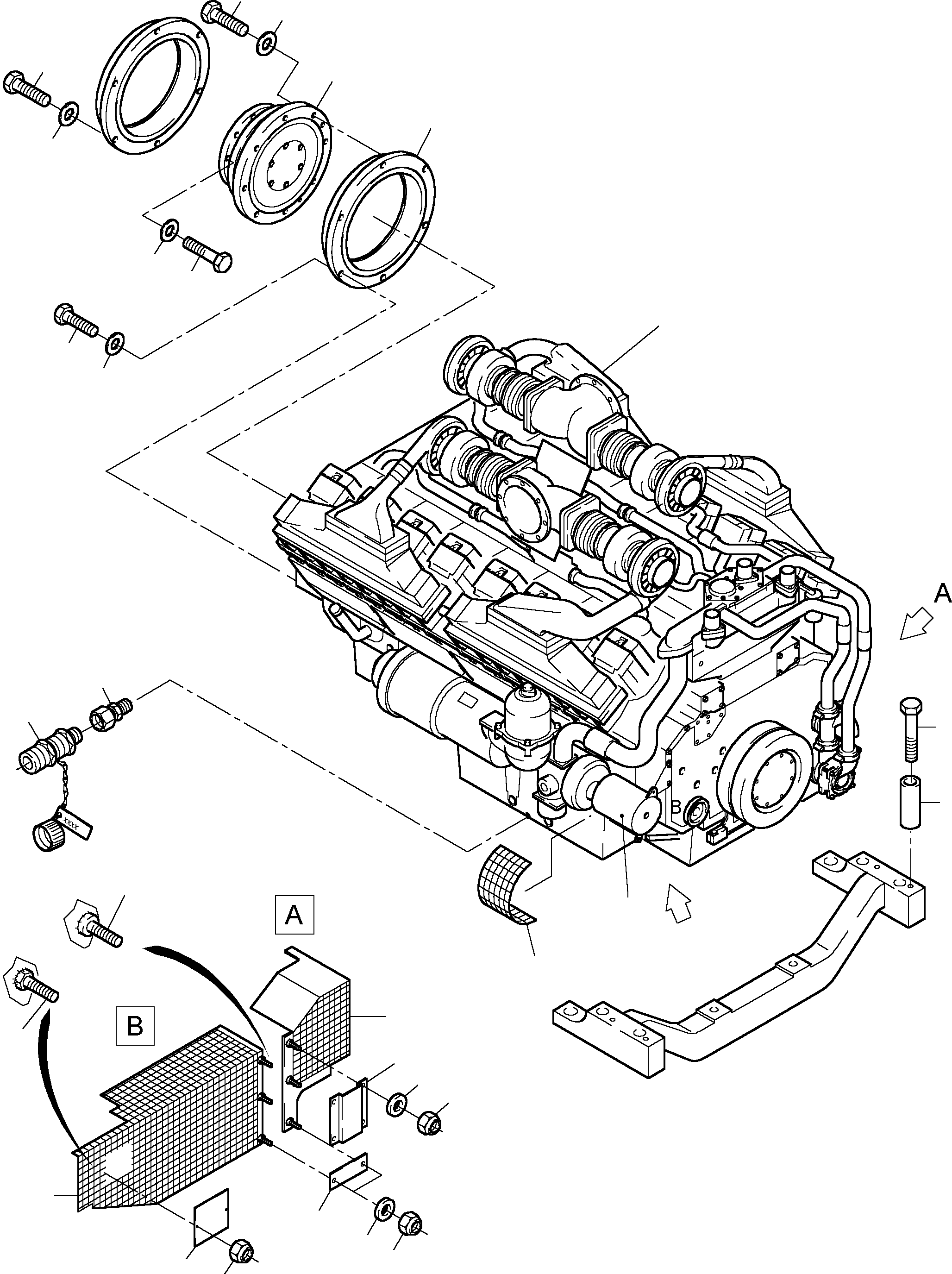 Engine 887 686 40 KOMATSU