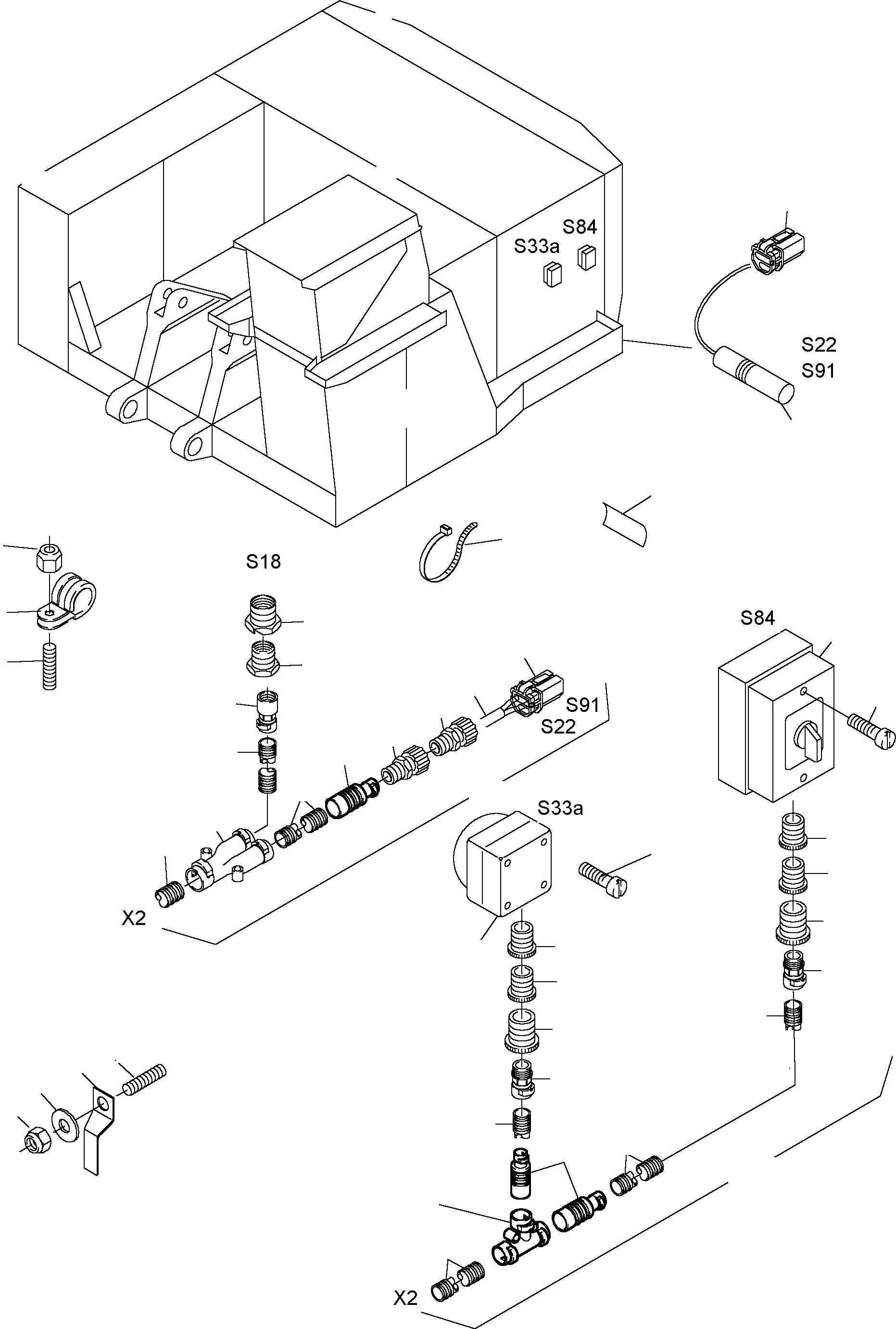 Harness - ladder 912 325 40 KOMATSU