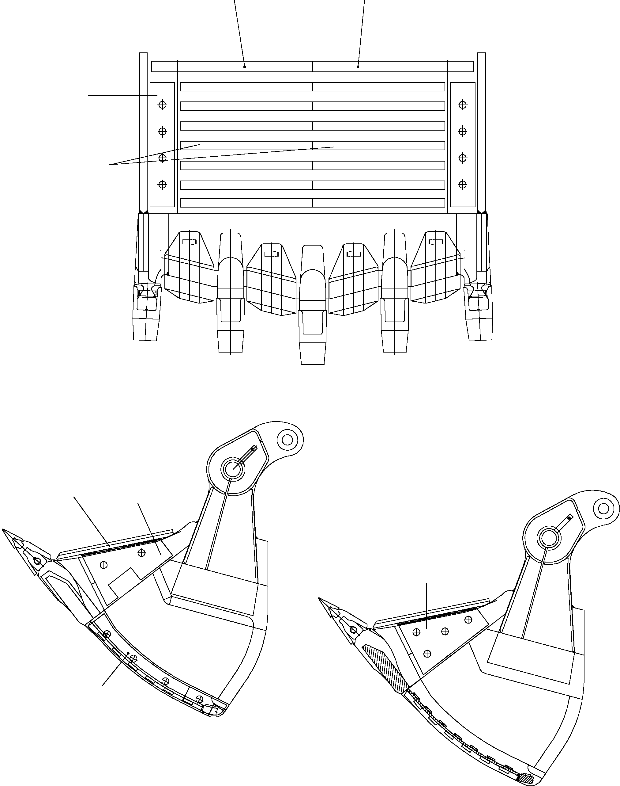 Wear plate outside 916 167 40 KOMATSU
