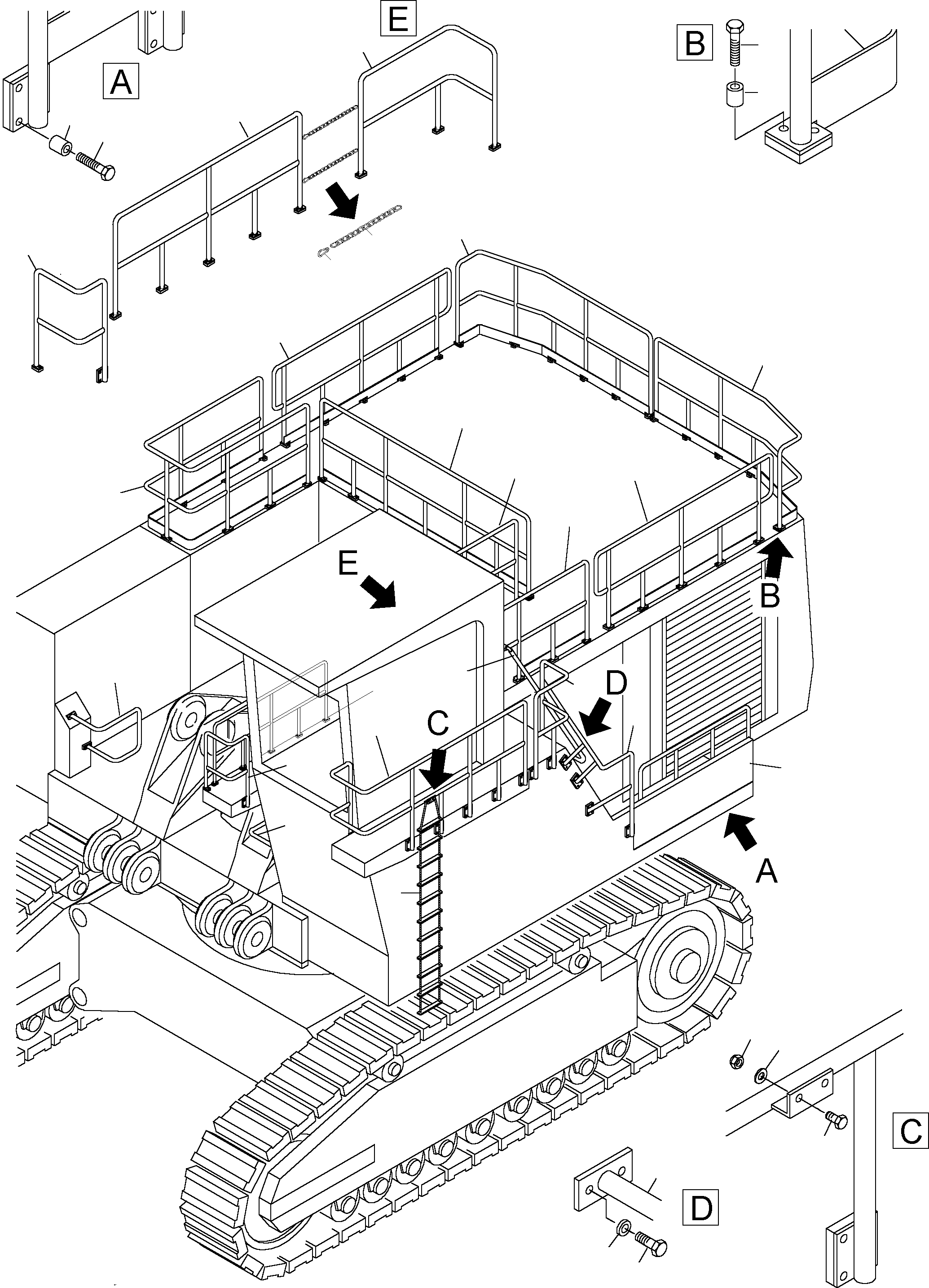 Направляющая 915 115 40 KOMATSU