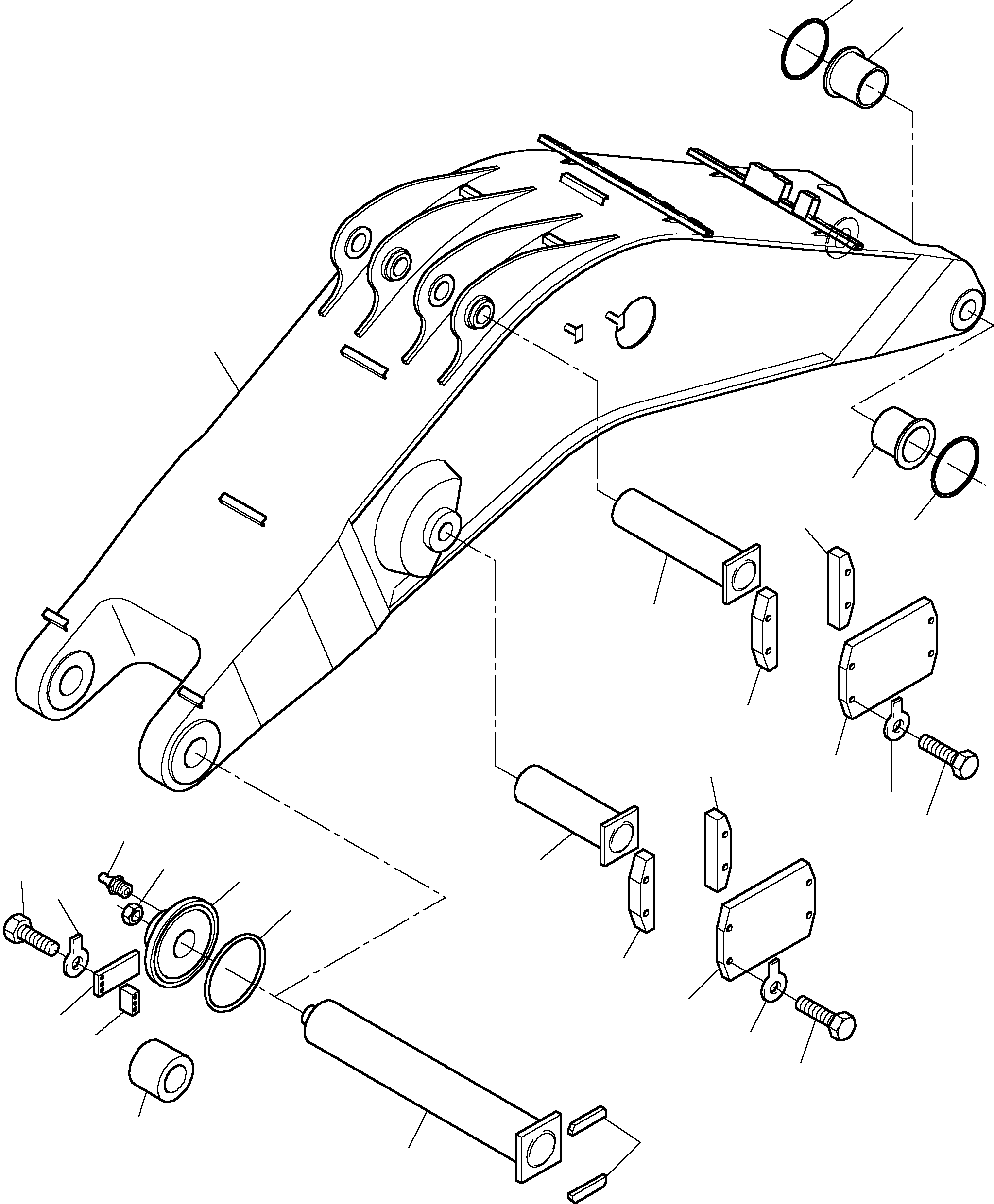 Труба в сборе ø 65 770 386 73 KOMATSU